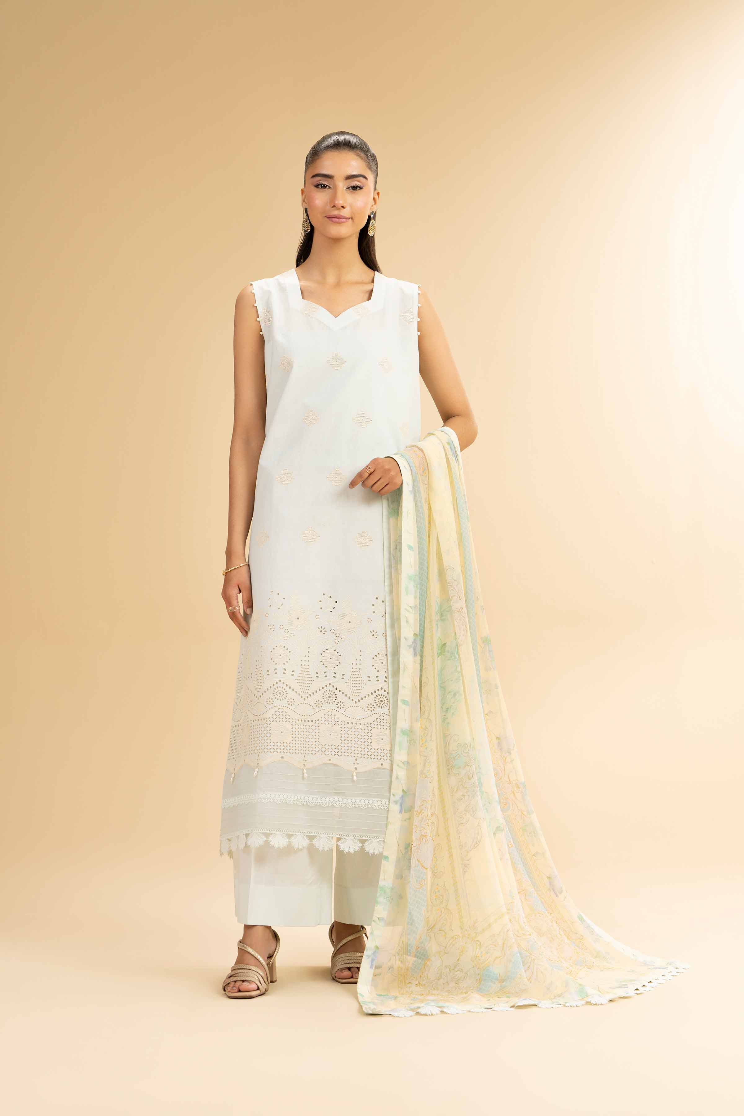 3 Piece - Embroidered Suit - 42501412 for Women - Unstitched Collection | Nishat | Shop Online