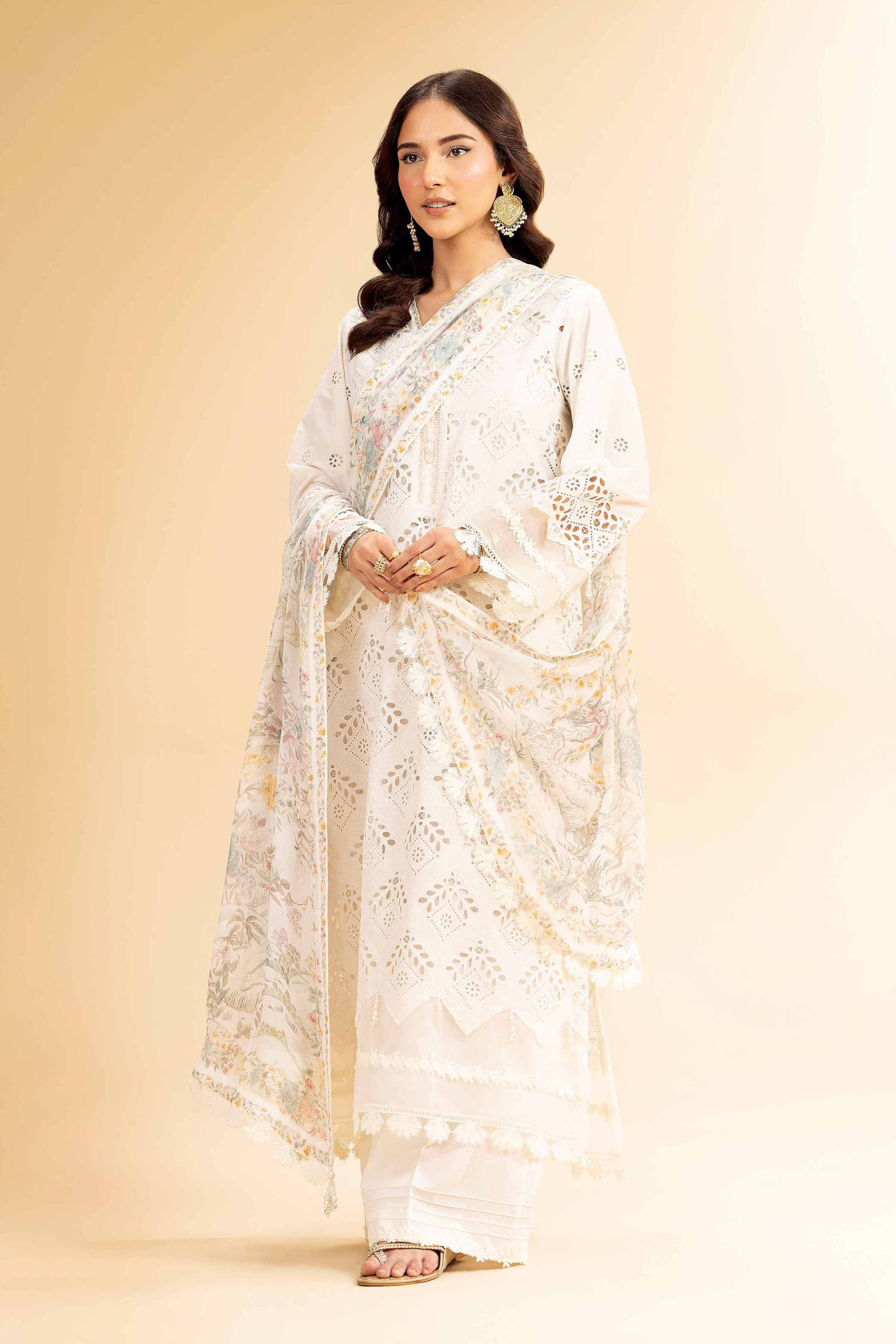 3 Piece - Embroidered Suit - 42501413 for Women - Unstitched Collection | Nishat | Shop Online