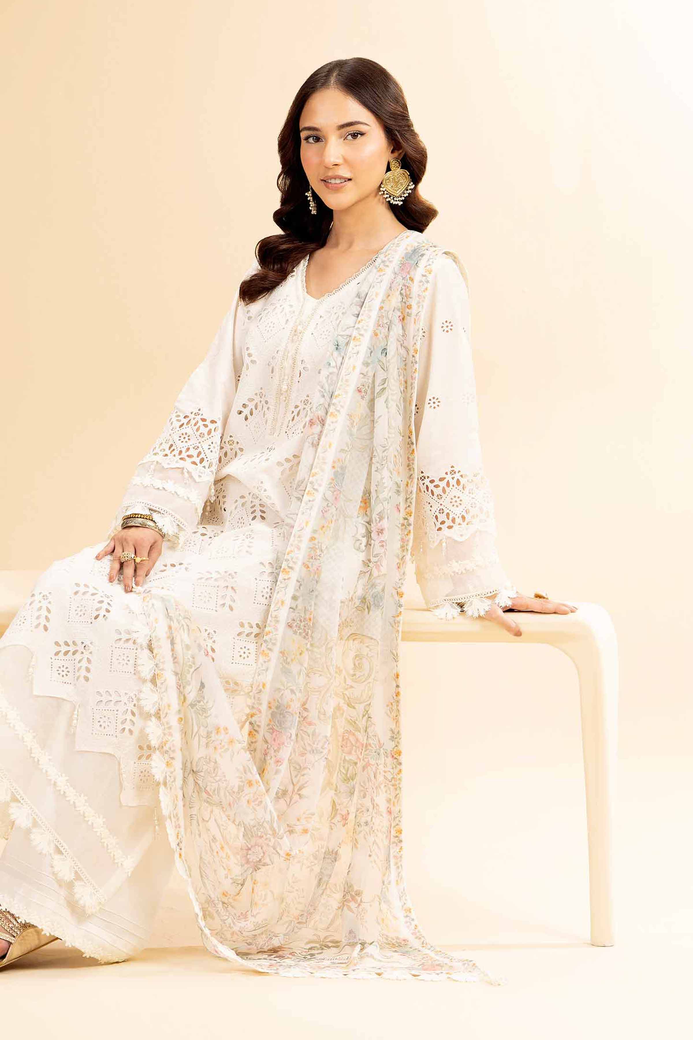 3 Piece - Embroidered Suit - 42501413 for Women - Unstitched Collection | Nishat | Shop Online