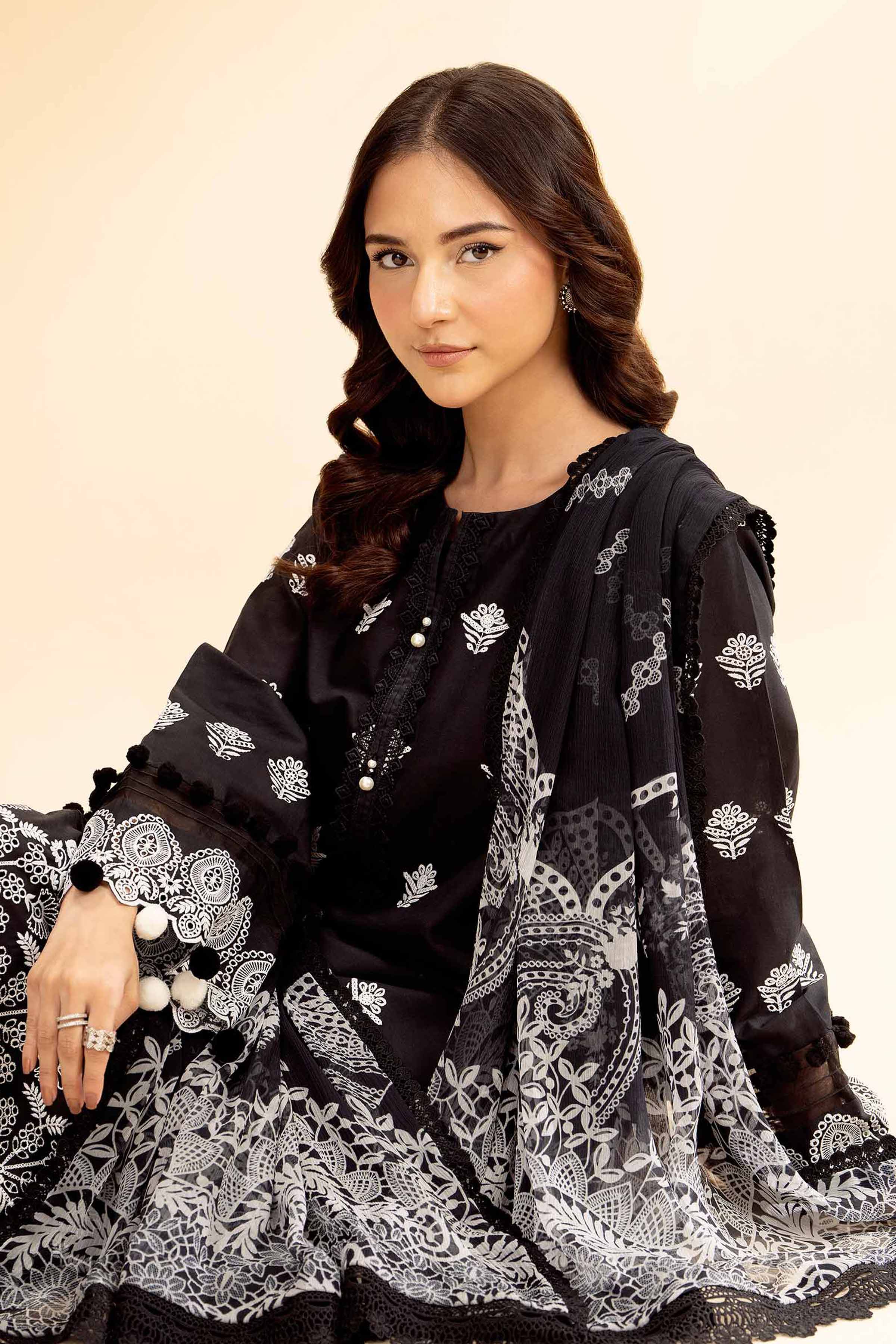 3 Piece - Embroidered Suit - 42501415 for Women - Unstitched Collection | Nishat | Shop Online