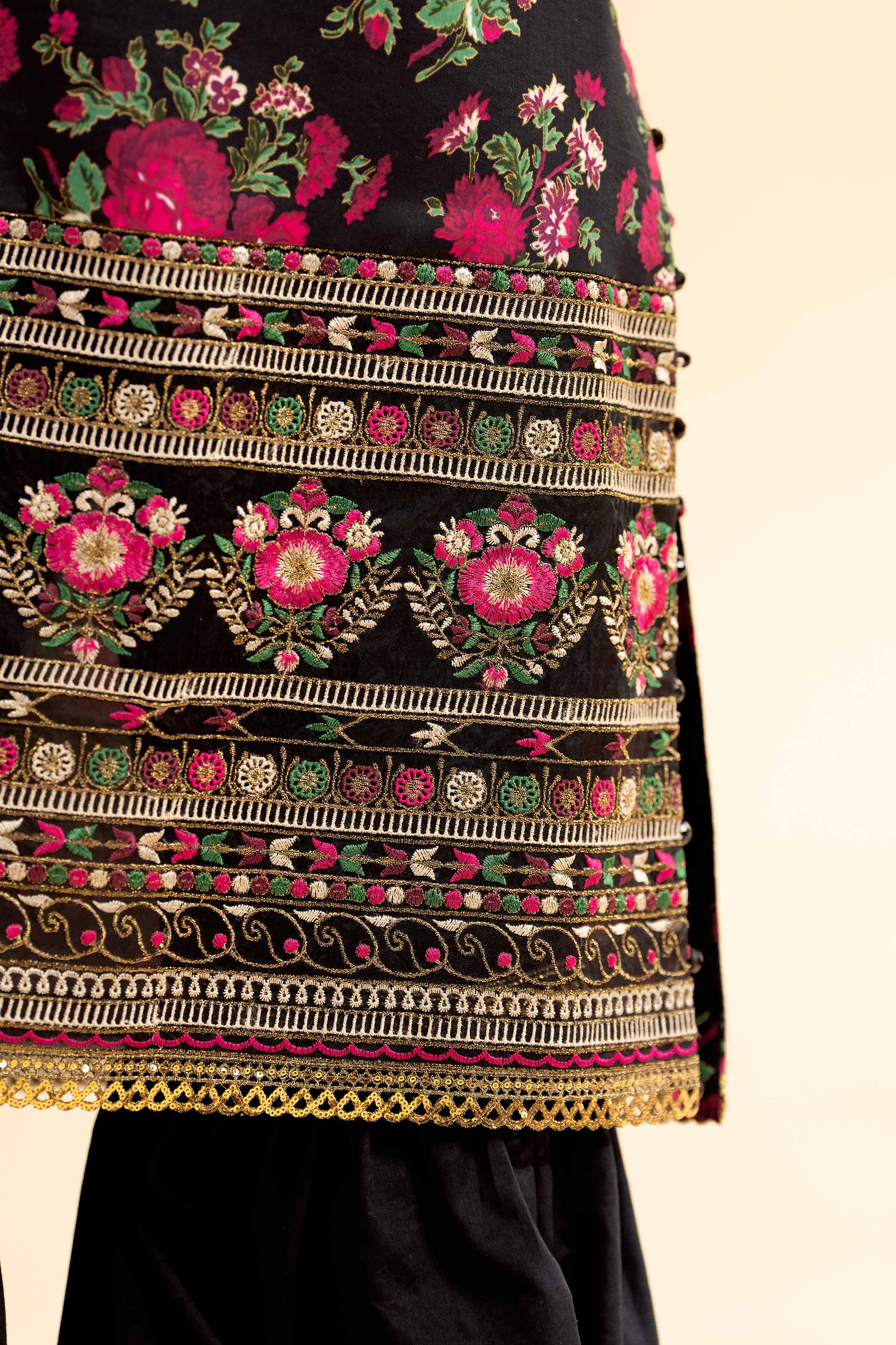 3 Piece - Gold Printed Embroidered Suit - 42501417 for Women - Unstitched Collection | Nishat | Shop Online
