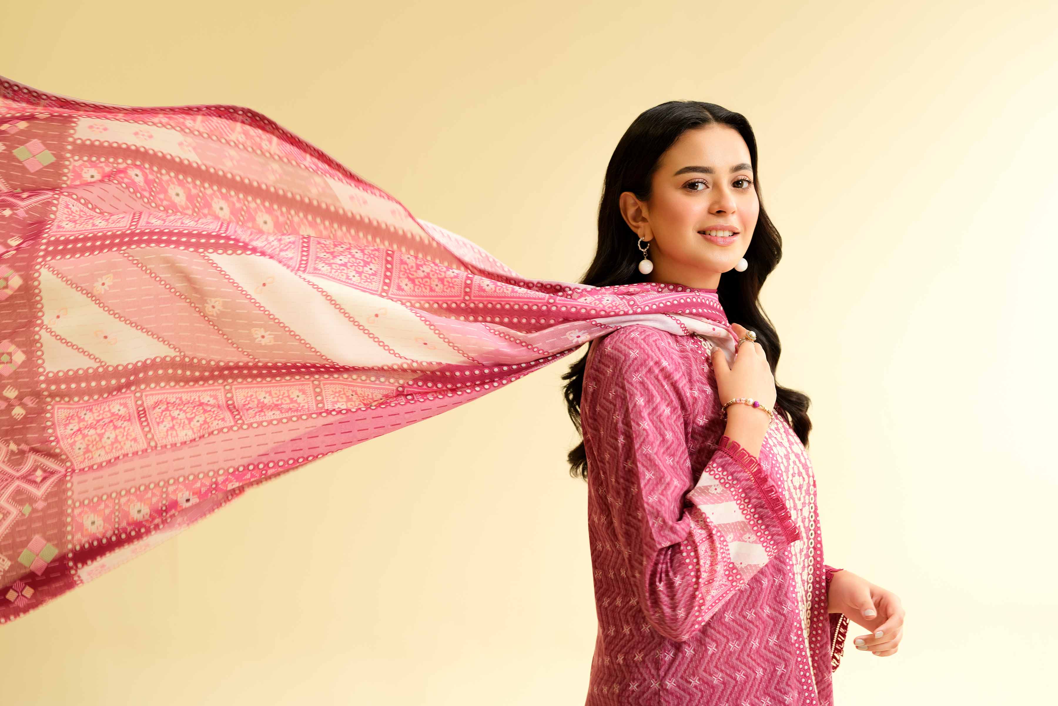 3 Piece - Digital Printed Embroidered Suit - 42501426 for Women - Unstitched Collection | Nishat | Shop Online