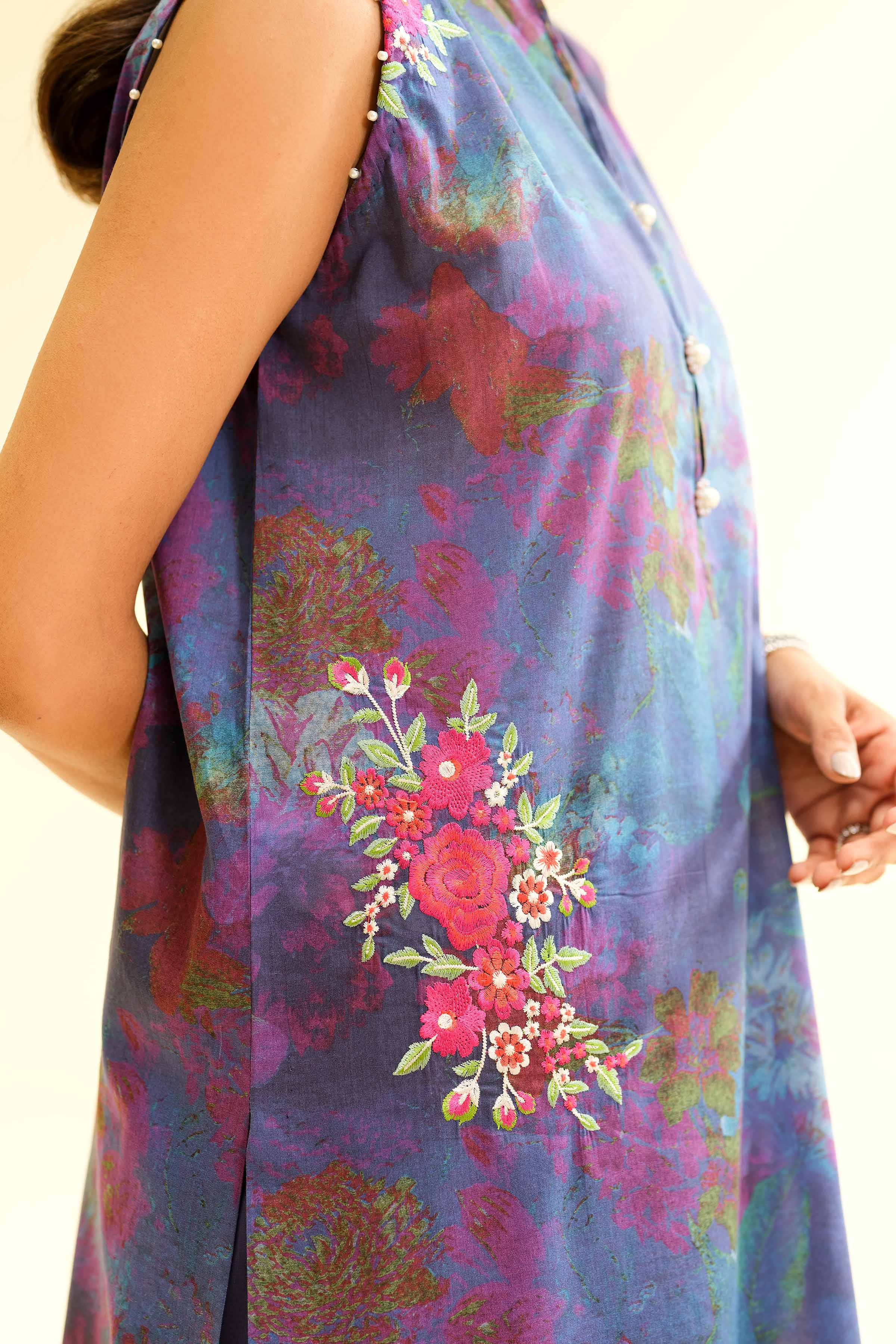 3 Piece - Digital Printed Embroidered Suit - 42501428 for Women - Unstitched Collection | Nishat | Shop Online