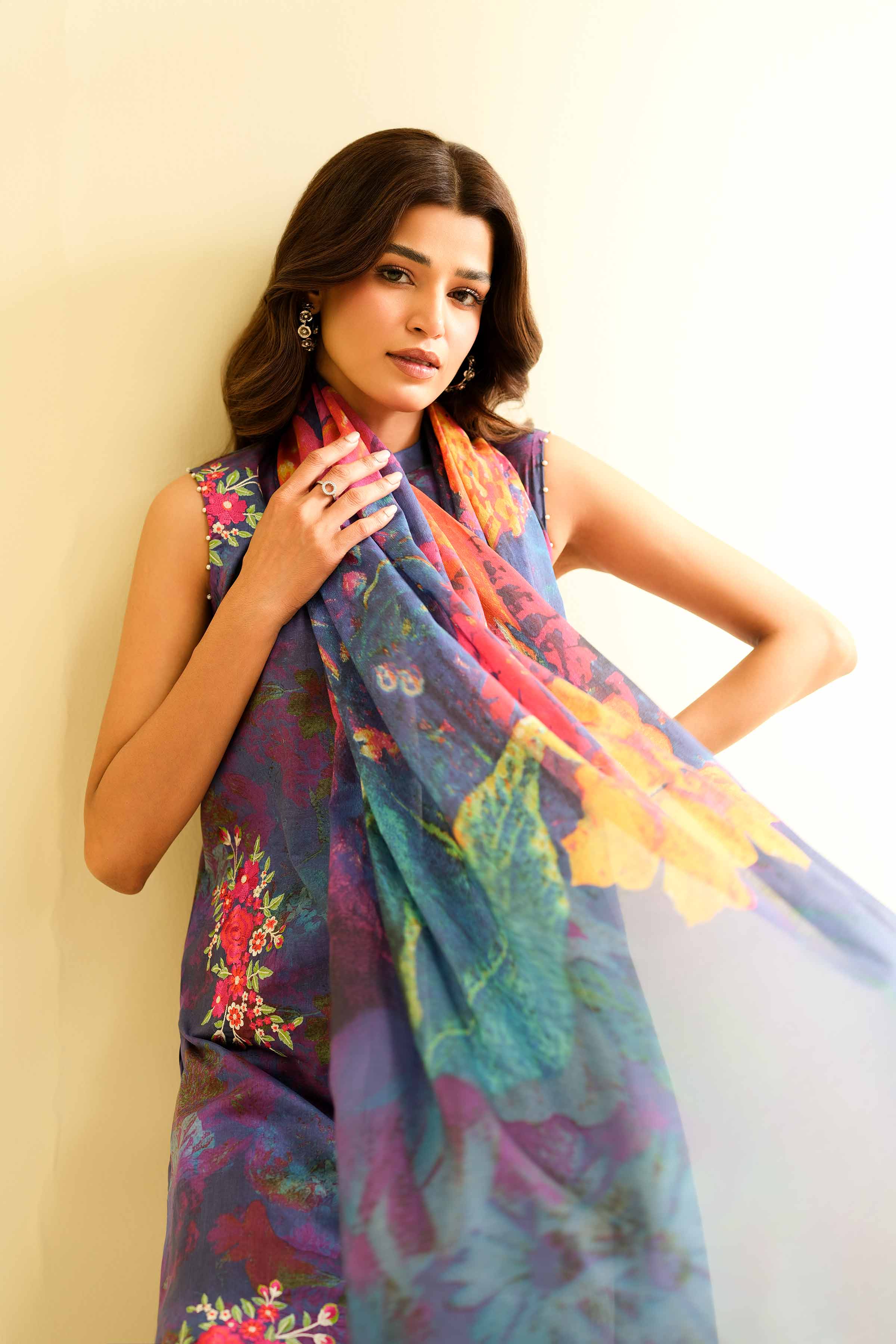 3 Piece - Digital Printed Embroidered Suit - 42501428 for Women - Unstitched Collection | Nishat | Shop Online