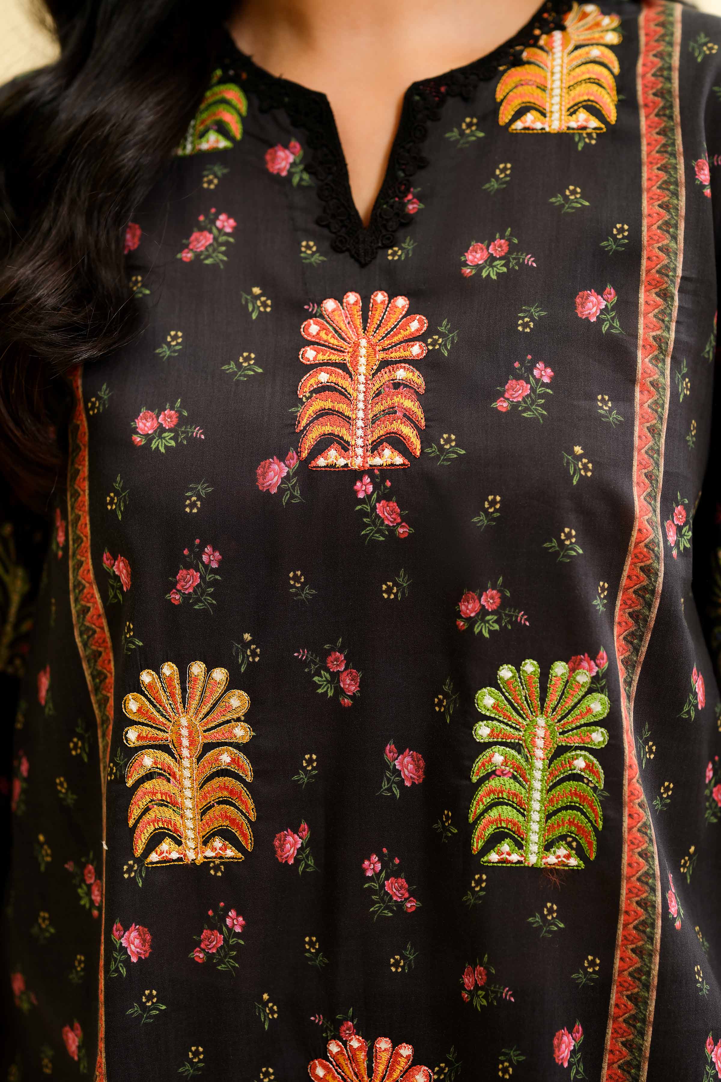 3 Piece - Digital Printed Embroidered Suit - 42501429 for Women - Unstitched Collection | Nishat | Shop Online