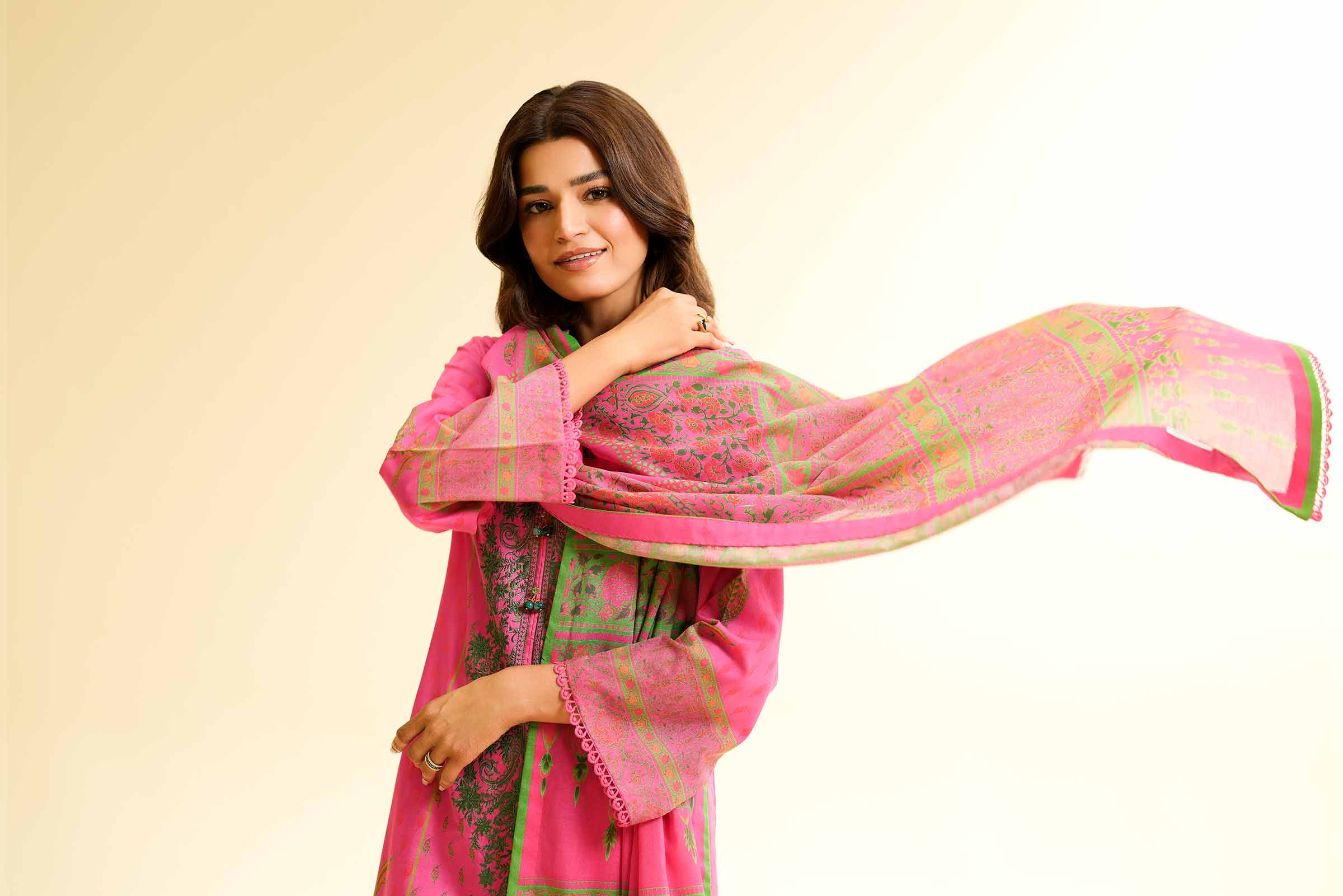 3 Piece - Digital Printed Embroidered Suit - 42501431 for Women - Unstitched Collection | Nishat | Shop Online
