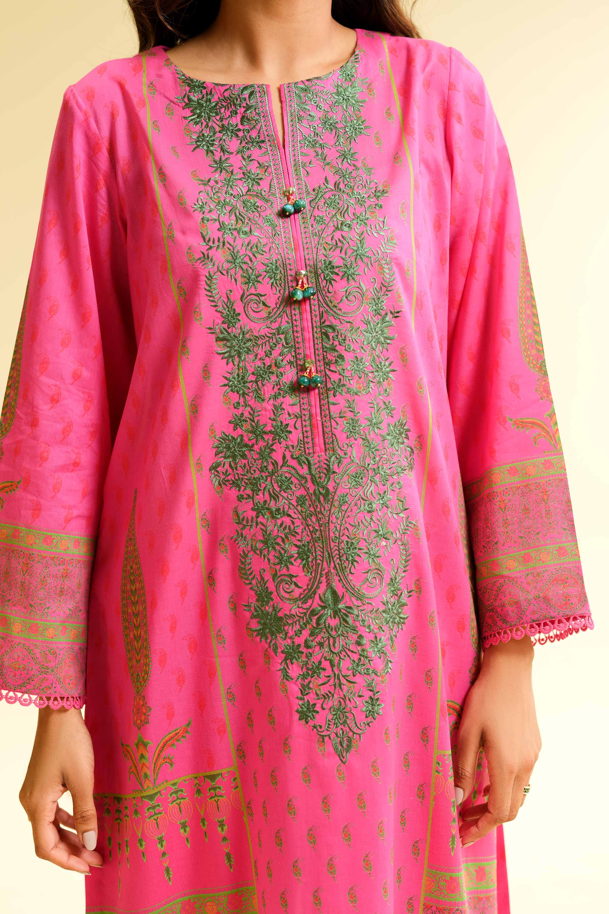 3 Piece - Digital Printed Embroidered Suit - 42501431 for Women - Unstitched Collection | Nishat | Shop Online
