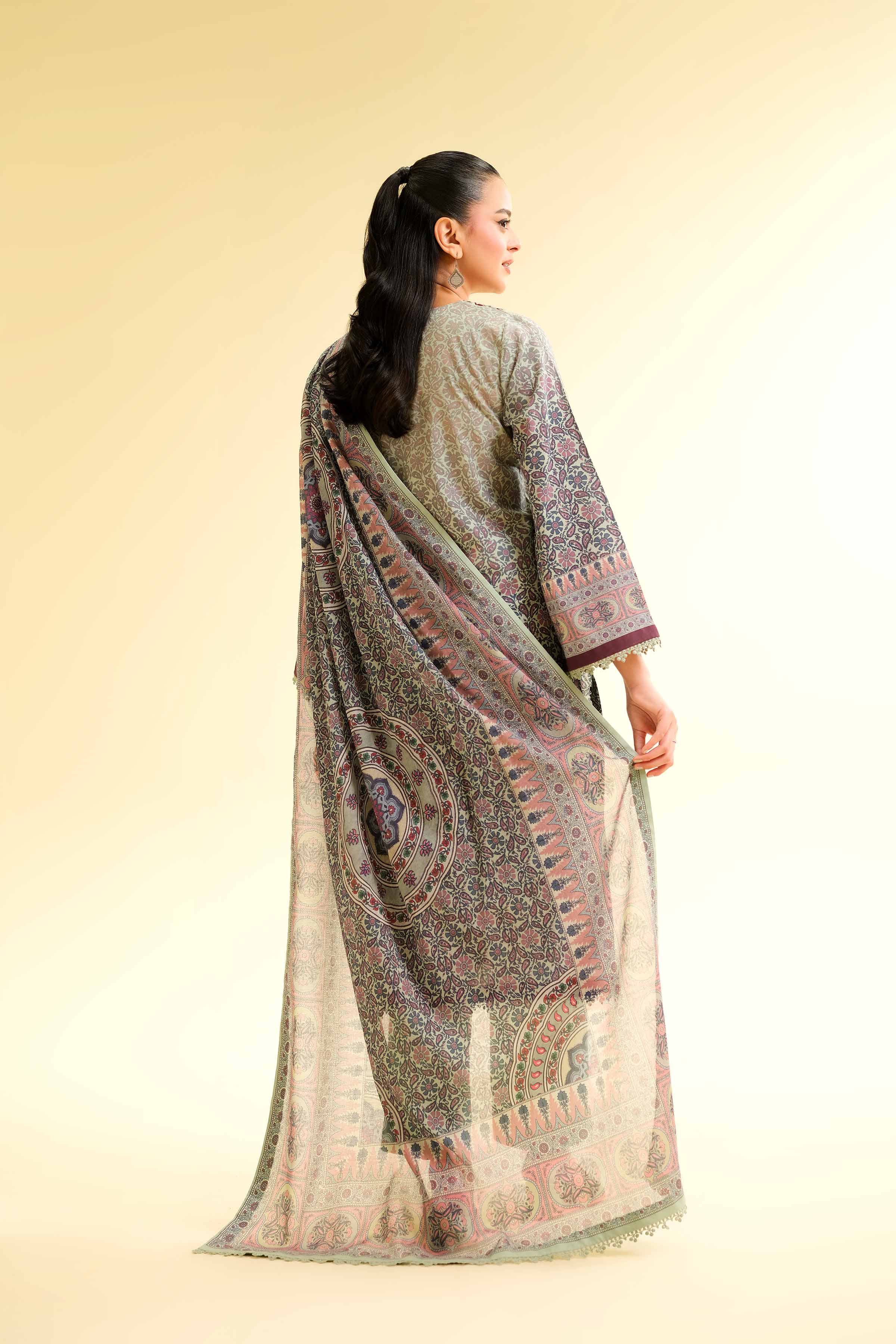 3 Piece - Digital Printed Embroidered Suit - 42501433 for Women - Unstitched Collection | Nishat | Shop Online