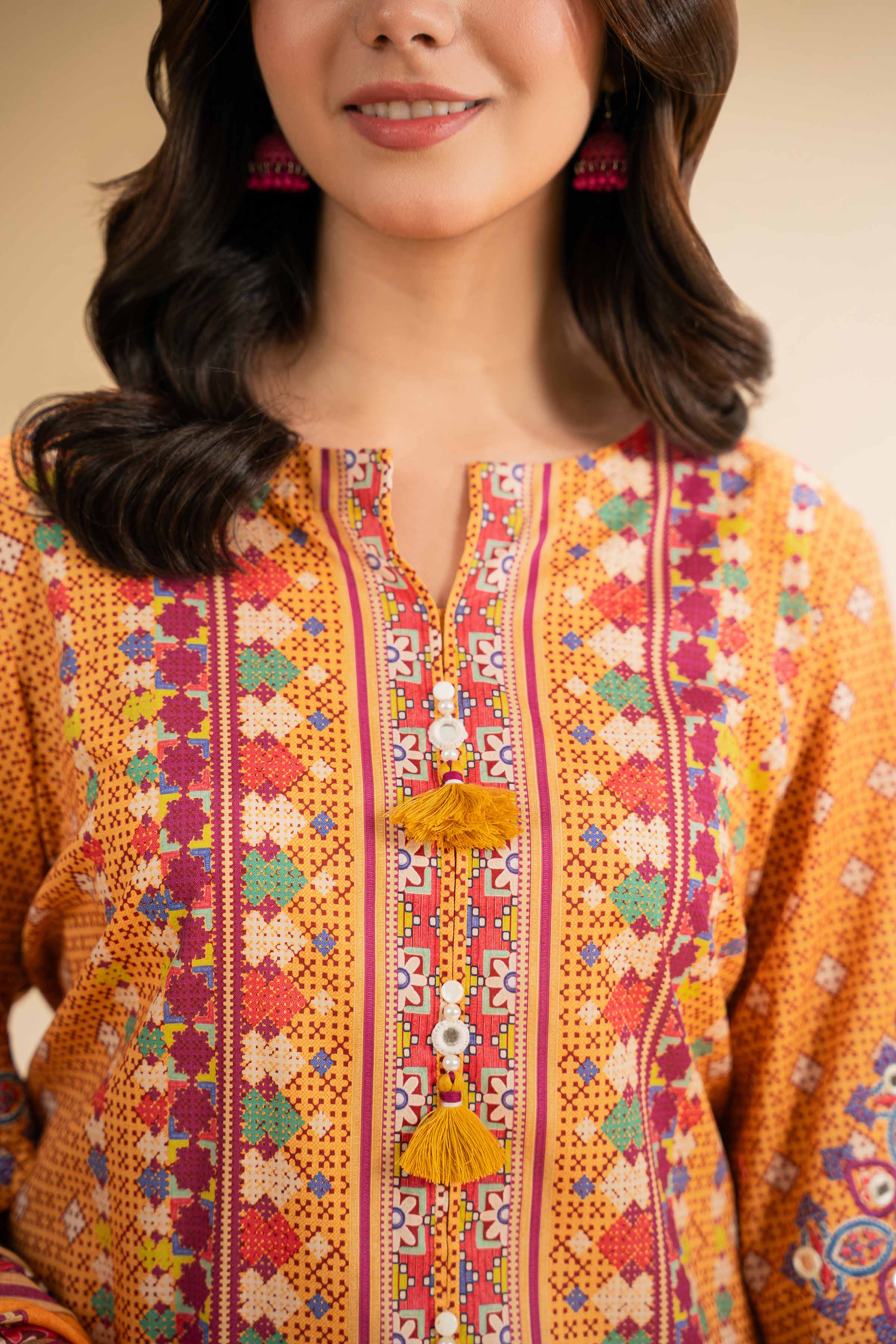 3 Piece - Digital Printed Embroidered Suit - 42501434 for Women - Unstitched Collection | Nishat | Shop Online
