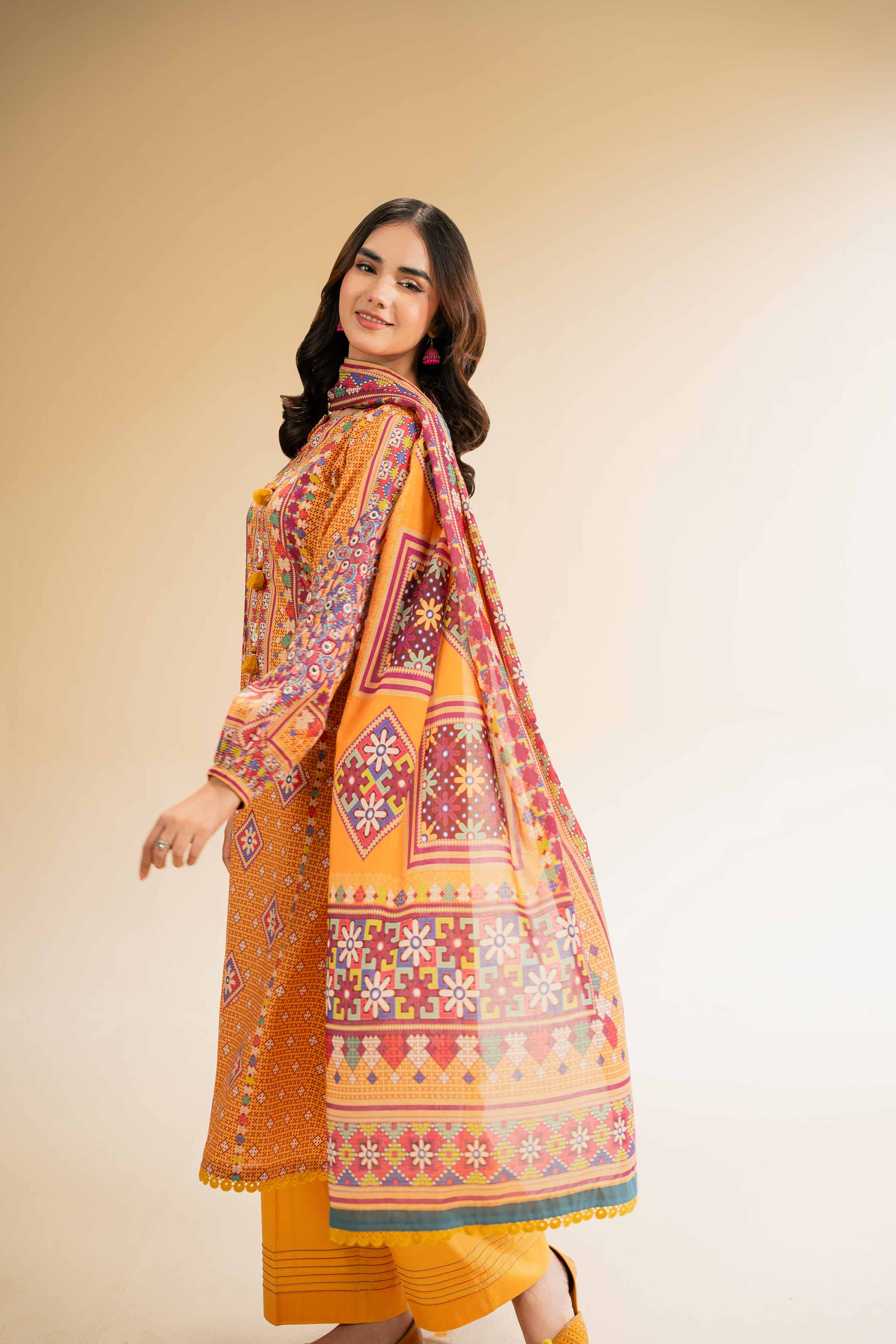 3 Piece - Digital Printed Embroidered Suit - 42501434 for Women - Unstitched Collection | Nishat | Shop Online