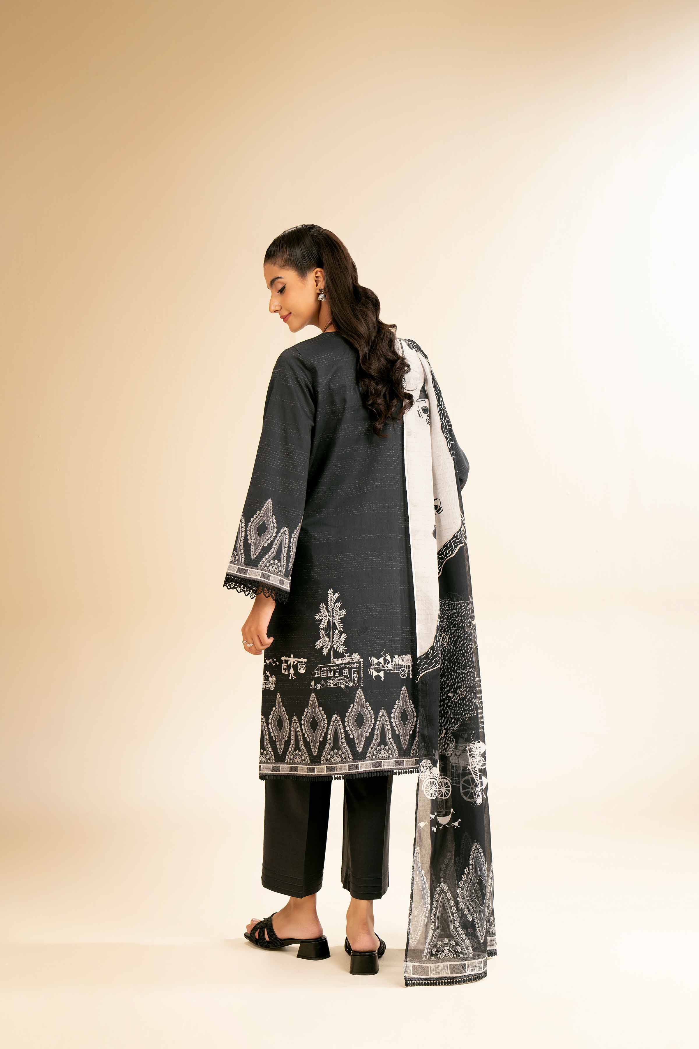3 Piece - Digital Printed Embroidered Suit - 42501435 for Women - Unstitched Collection | Nishat | Shop Online