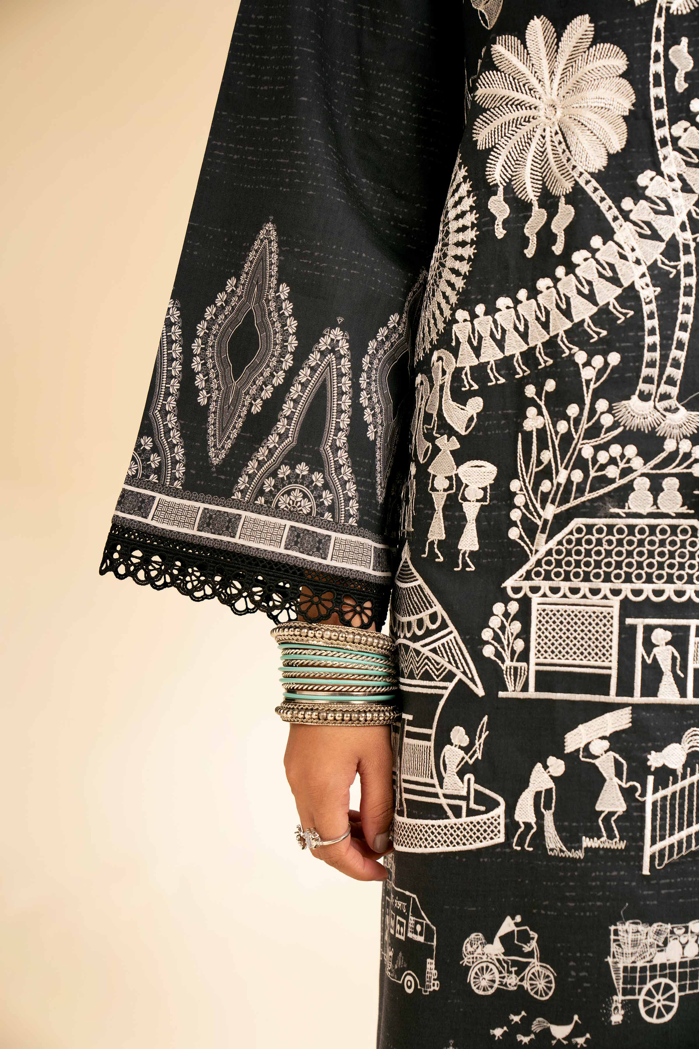 3 Piece - Digital Printed Embroidered Suit - 42501435 for Women - Unstitched Collection | Nishat | Shop Online