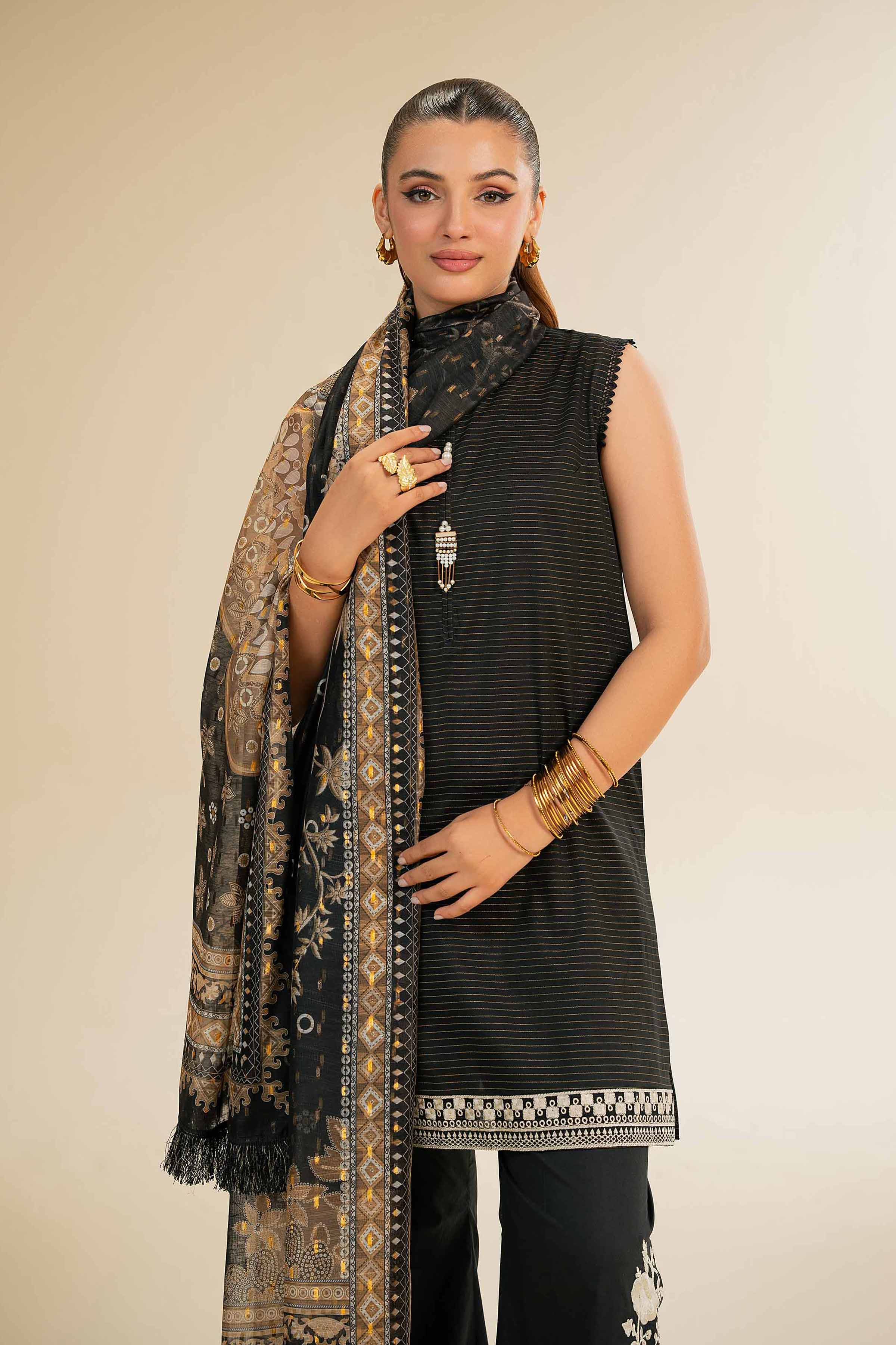 3 Piece - Embroidered Suit - 42501438 for Women - Unstitched Collection | Nishat | Shop Online