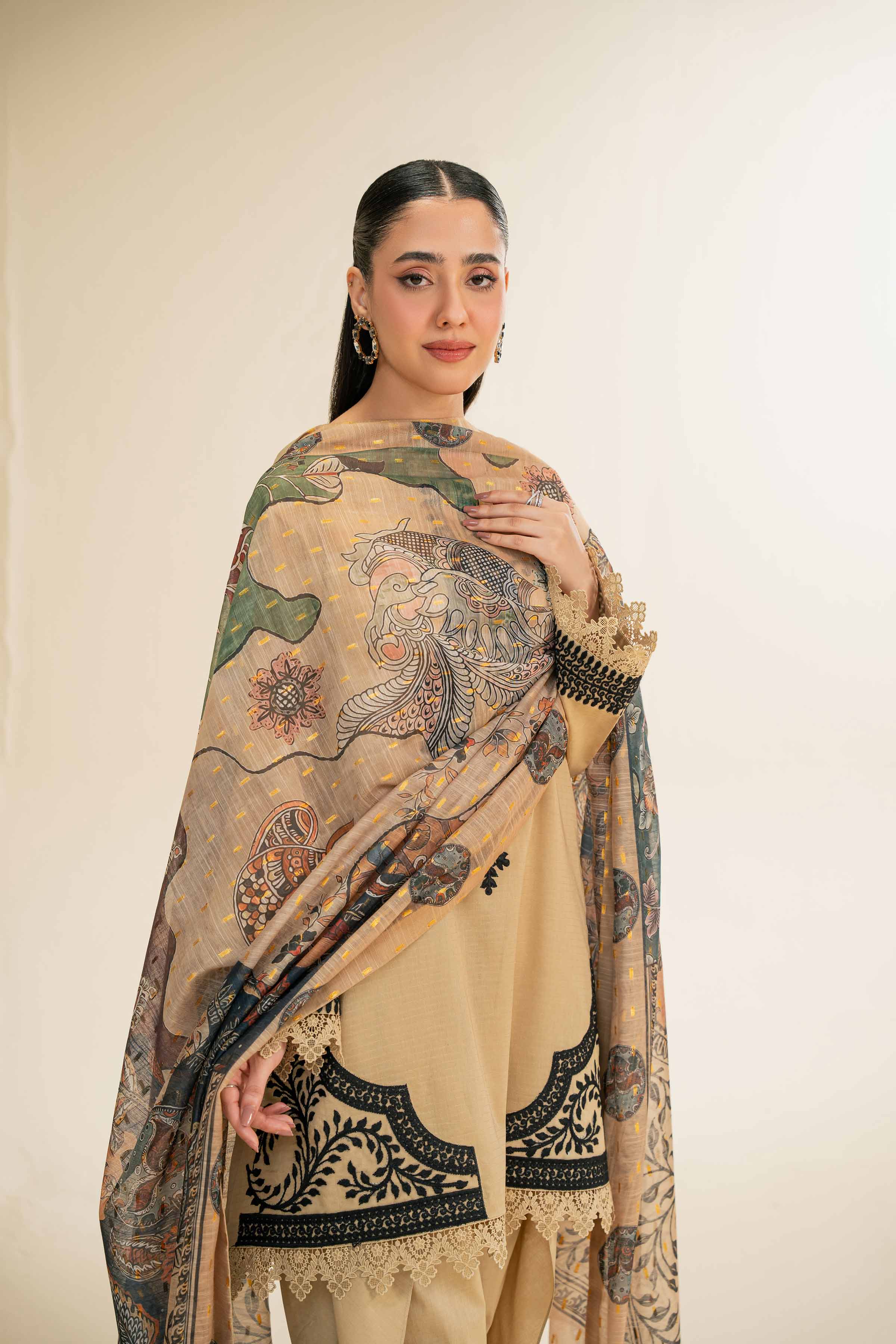 3 Piece - Embroidered Suit - 42501440 for Women - Unstitched Collection | Nishat | Shop Online