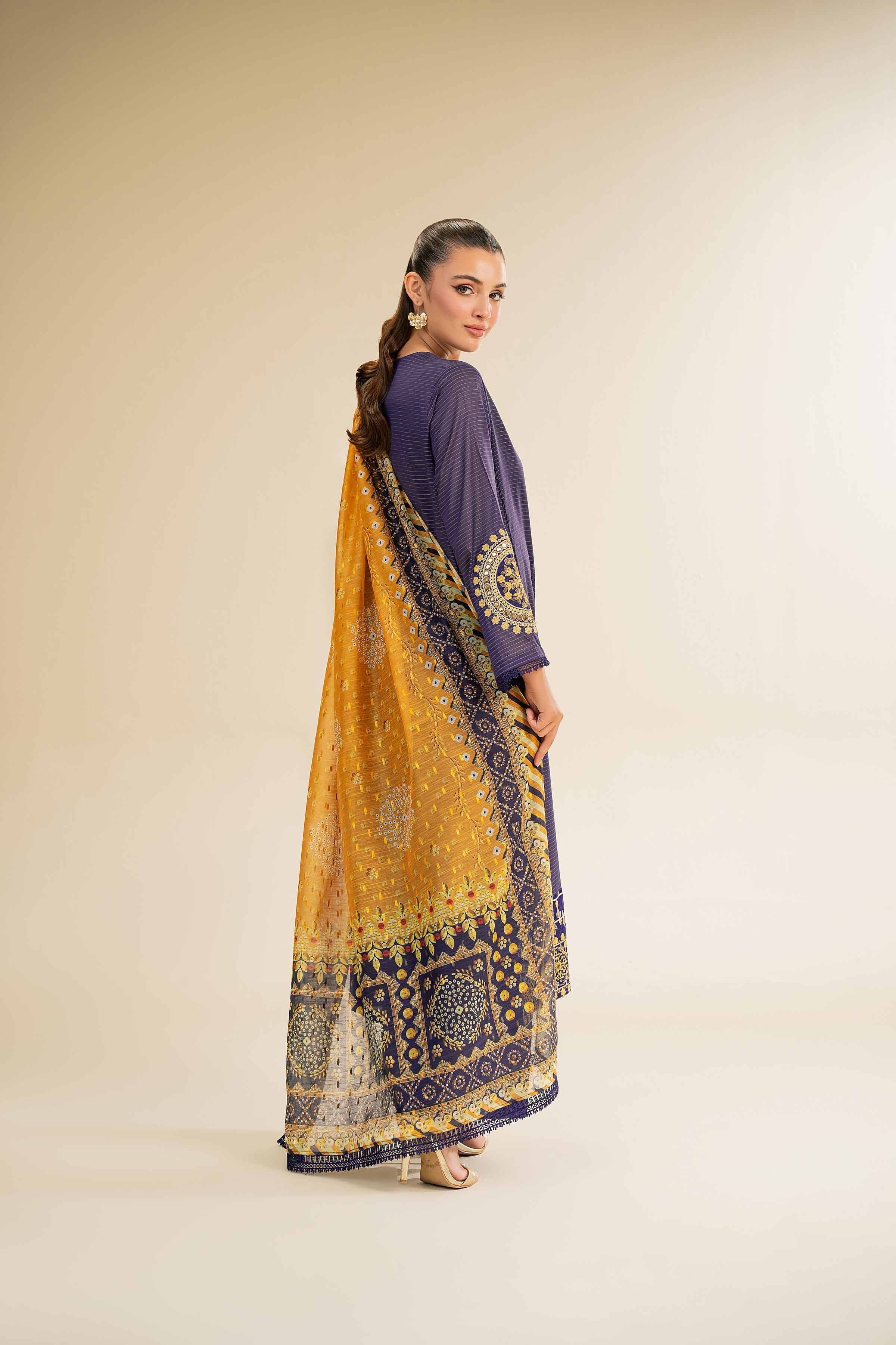 3 Piece - Embroidered Suit - 42501442 for Women - Unstitched Collection | Nishat | Shop Online