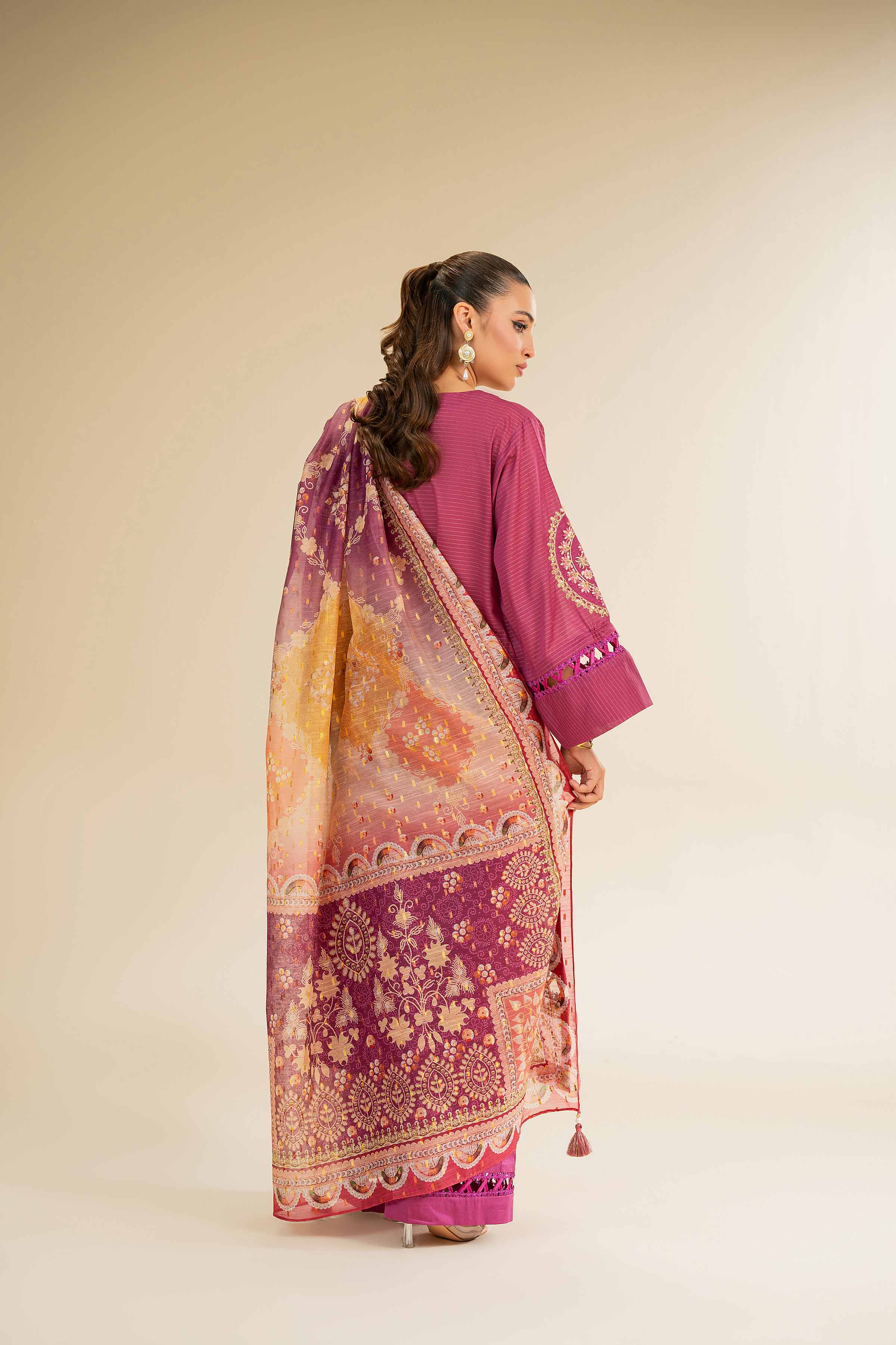 3 Piece - Embroidered Suit - 42501443 for Women - Unstitched Collection | Nishat | Shop Online