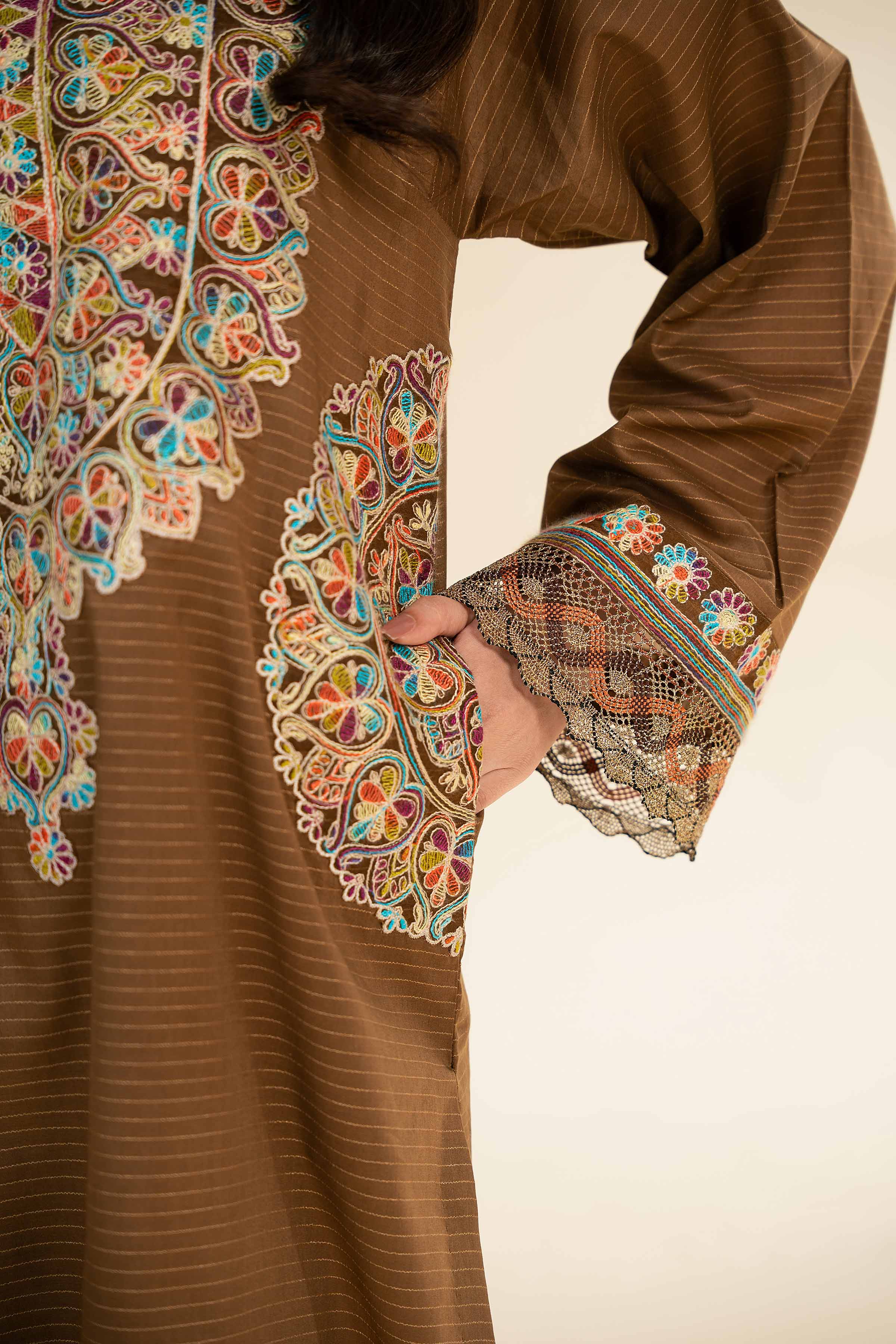 3 Piece - Embroidered Suit - 42501444 for Women - Unstitched Collection | Nishat | Shop Online