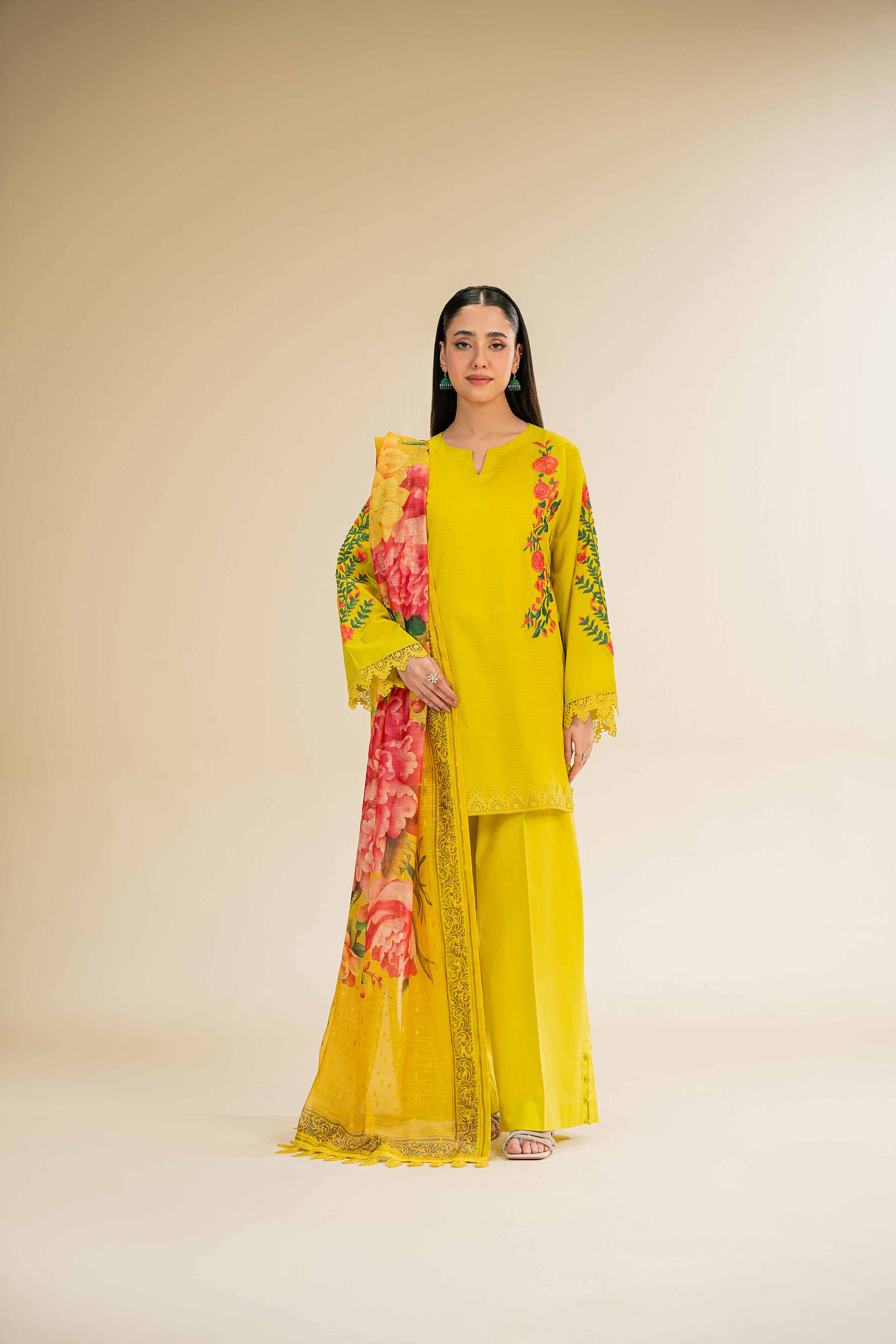 3 Piece - Embroidered Suit - 42501445 for Women - Unstitched Collection | Nishat | Shop Online