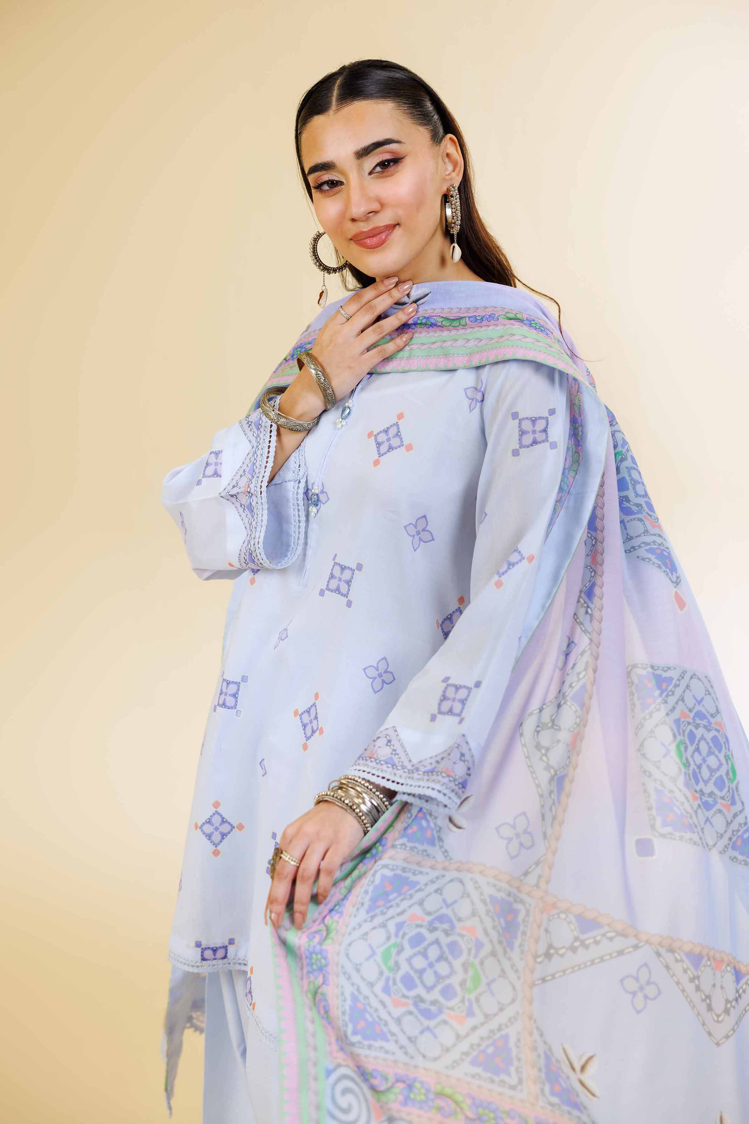 3 Piece - Printed Suit - 42501457 for Women - Unstitched Collection | Nishat | Shop Online