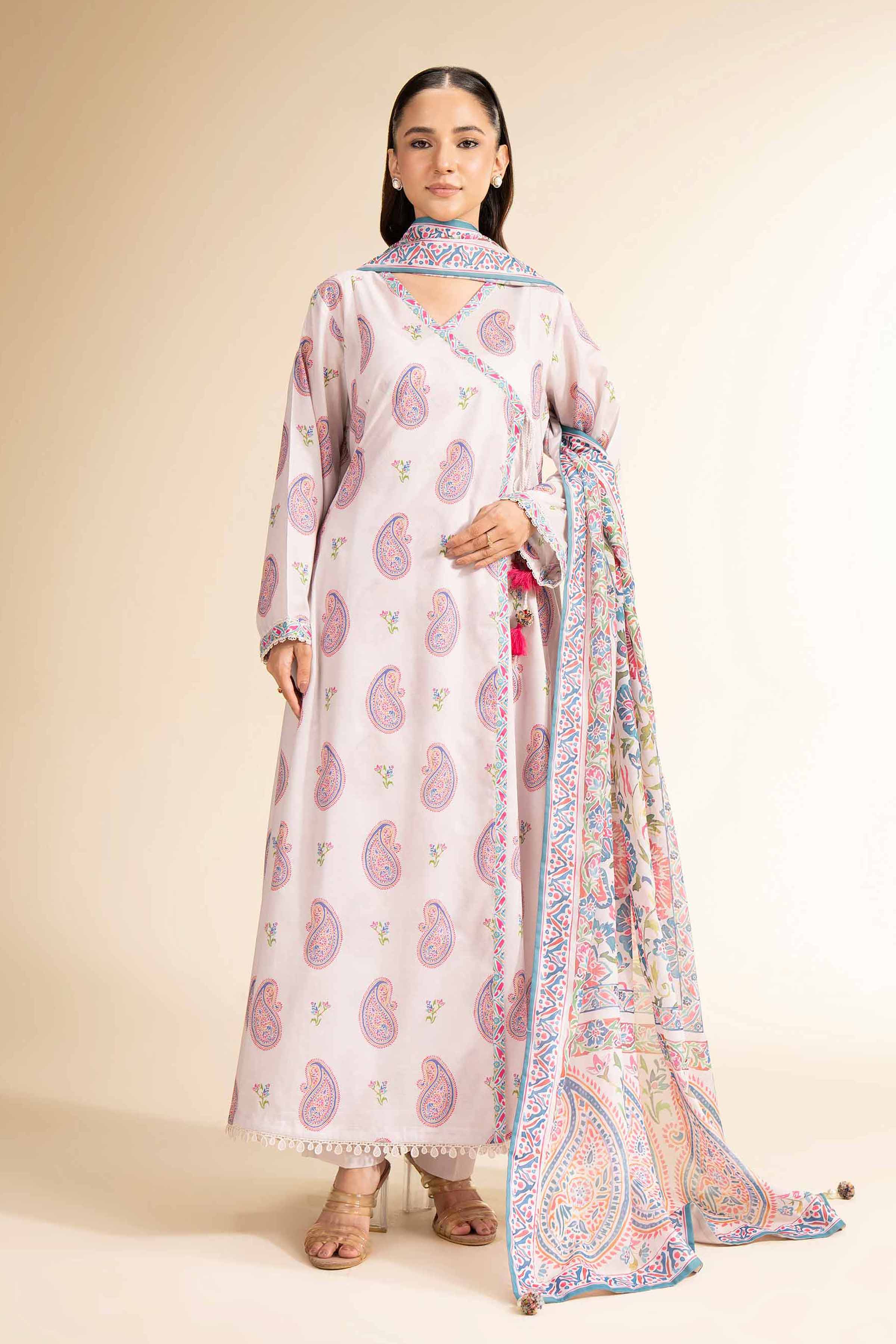 3 Piece - Printed Suit - 42501458 for Women - Unstitched Collection | Nishat | Shop Online