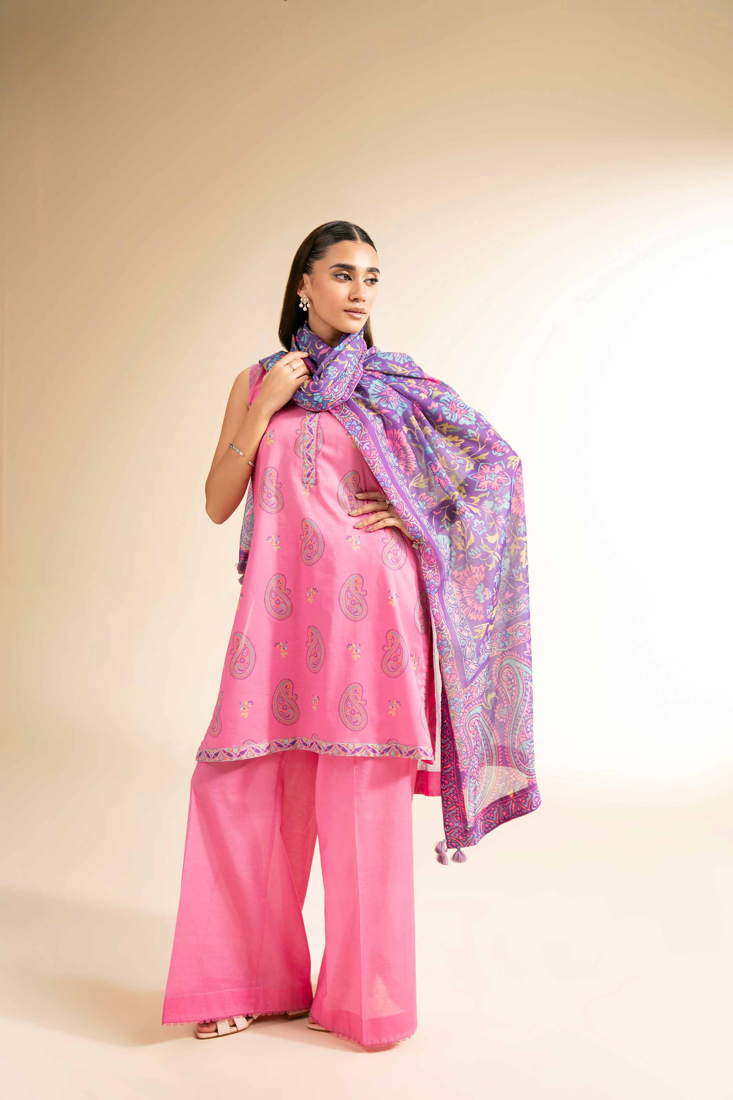 3 Piece - Printed Suit - 42501459 for Women - Unstitched Collection | Nishat | Shop Online