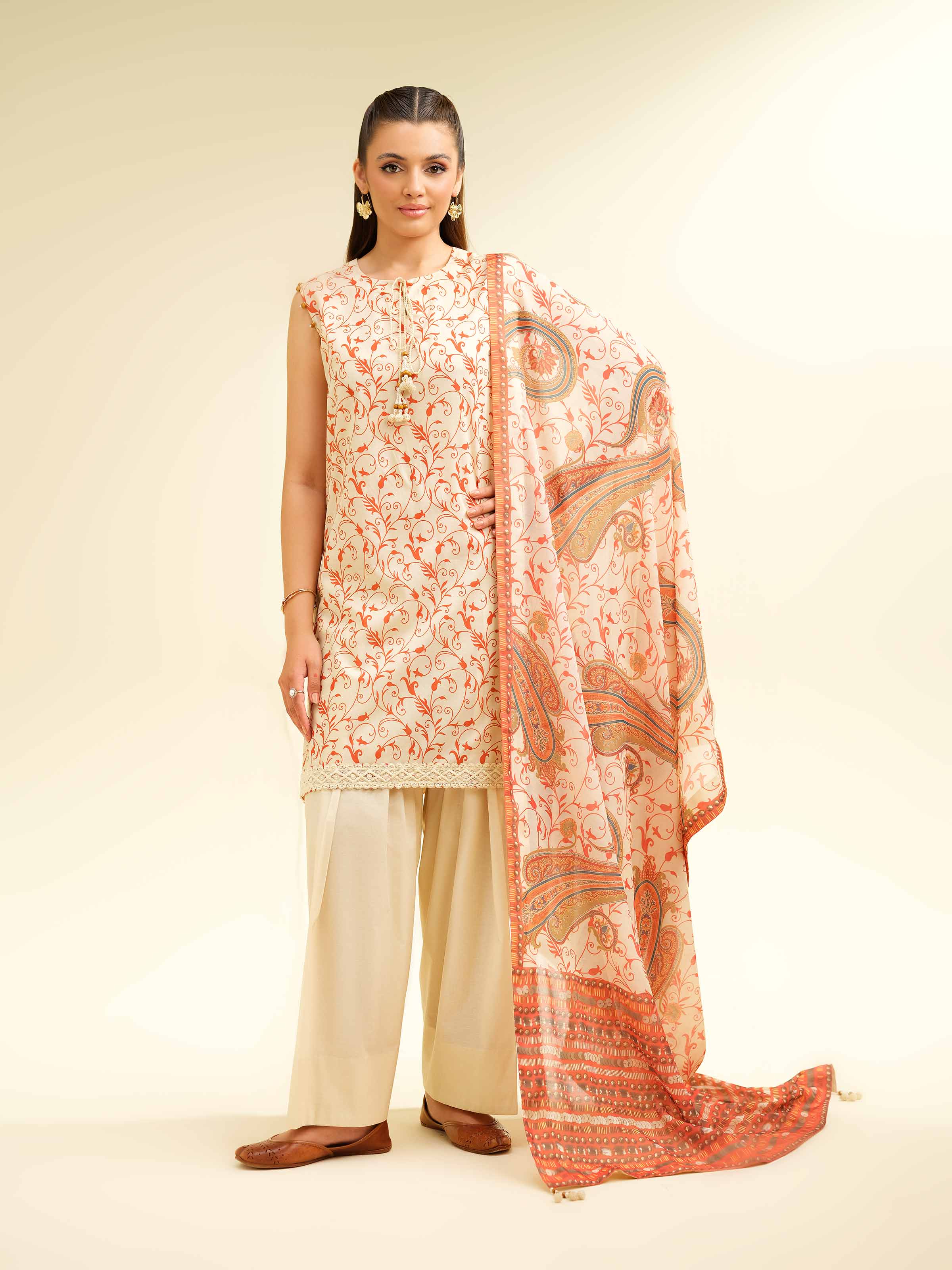 3 Piece - Printed Suit - 42501460 for Women - Unstitched Collection | Nishat | Shop Online
