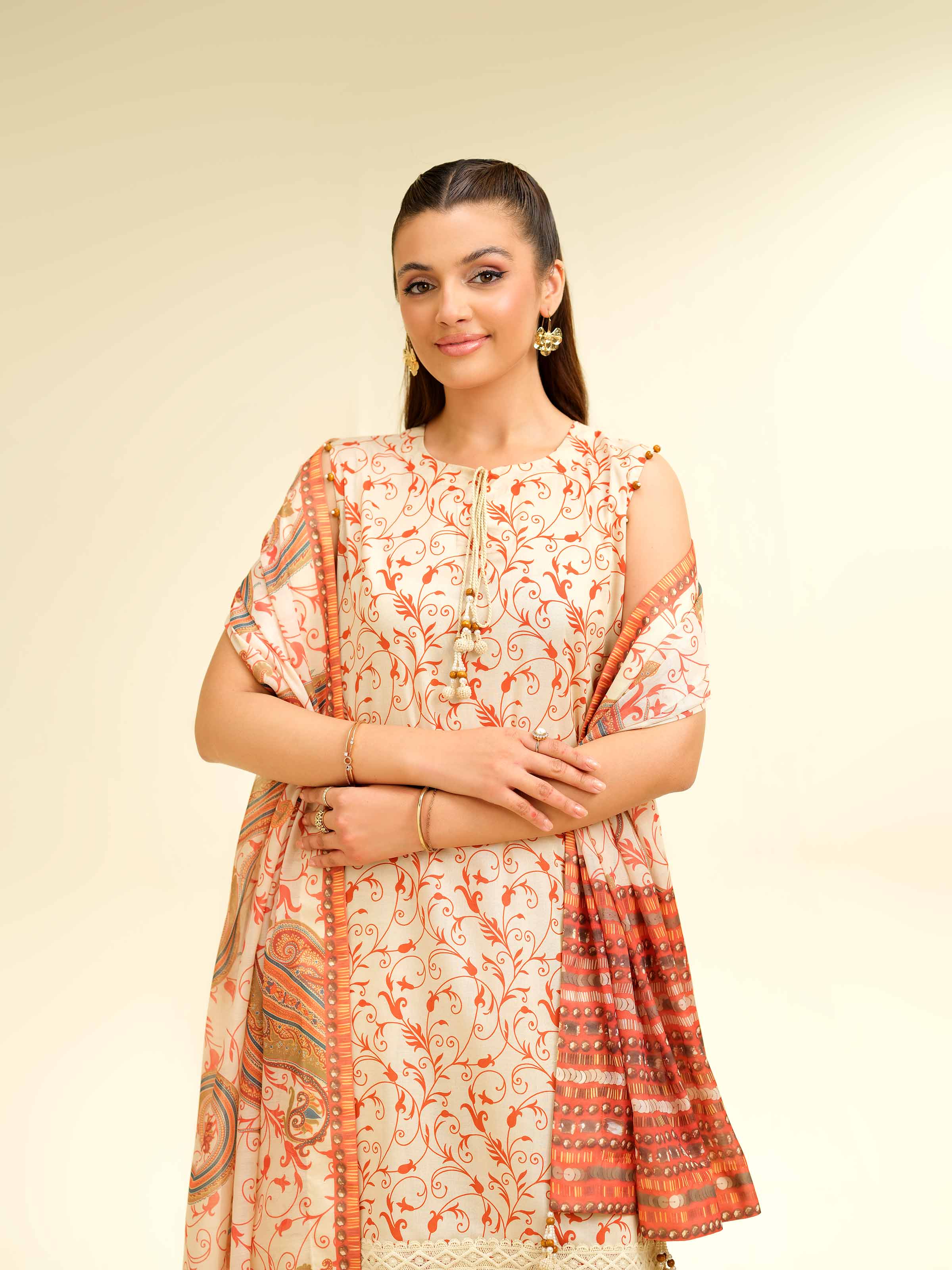 3 Piece - Printed Suit - 42501460 for Women - Unstitched Collection | Nishat | Shop Online