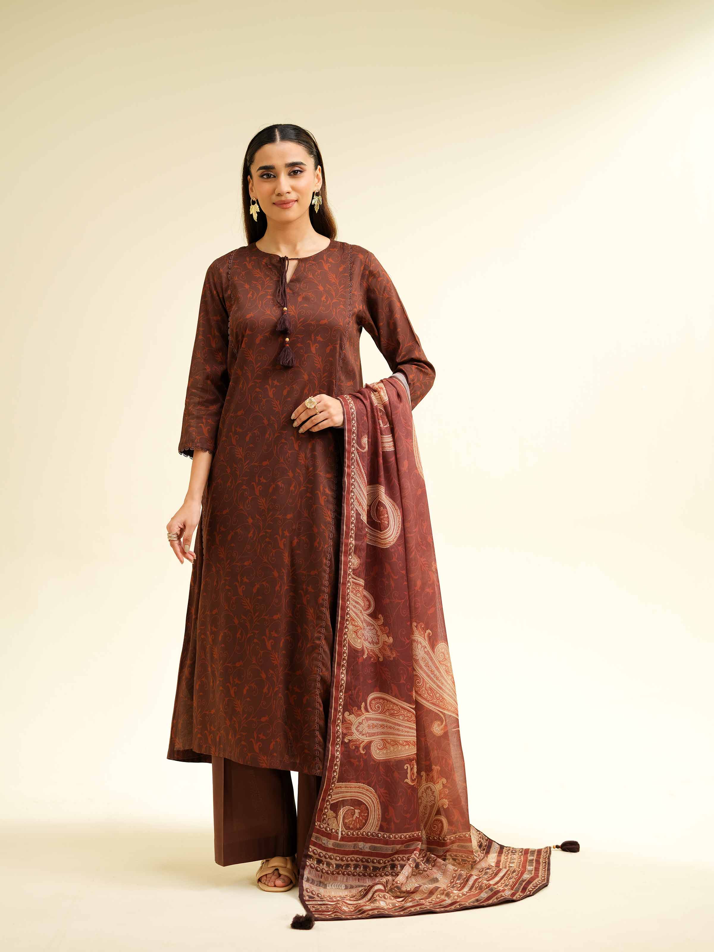 3 Piece - Printed Suit - 42501461 for Women - Unstitched Collection | Nishat | Shop Online