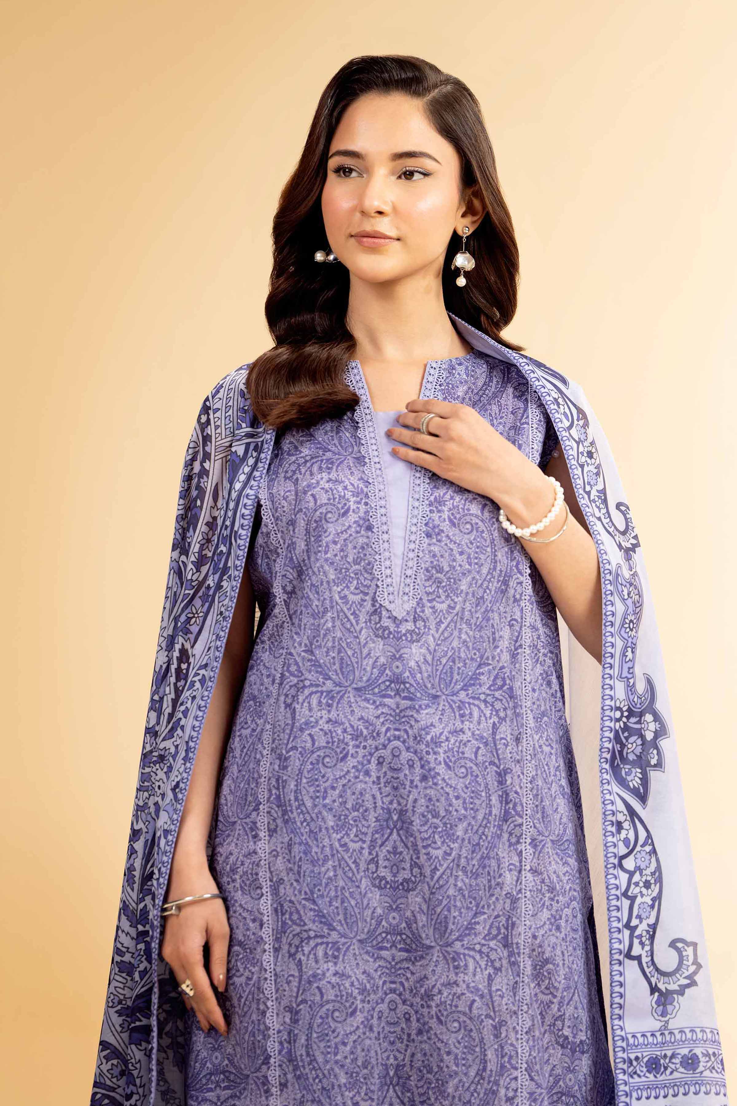 3 Piece - Printed Suit - 42501462 for Women - Unstitched Collection | Nishat | Shop Online