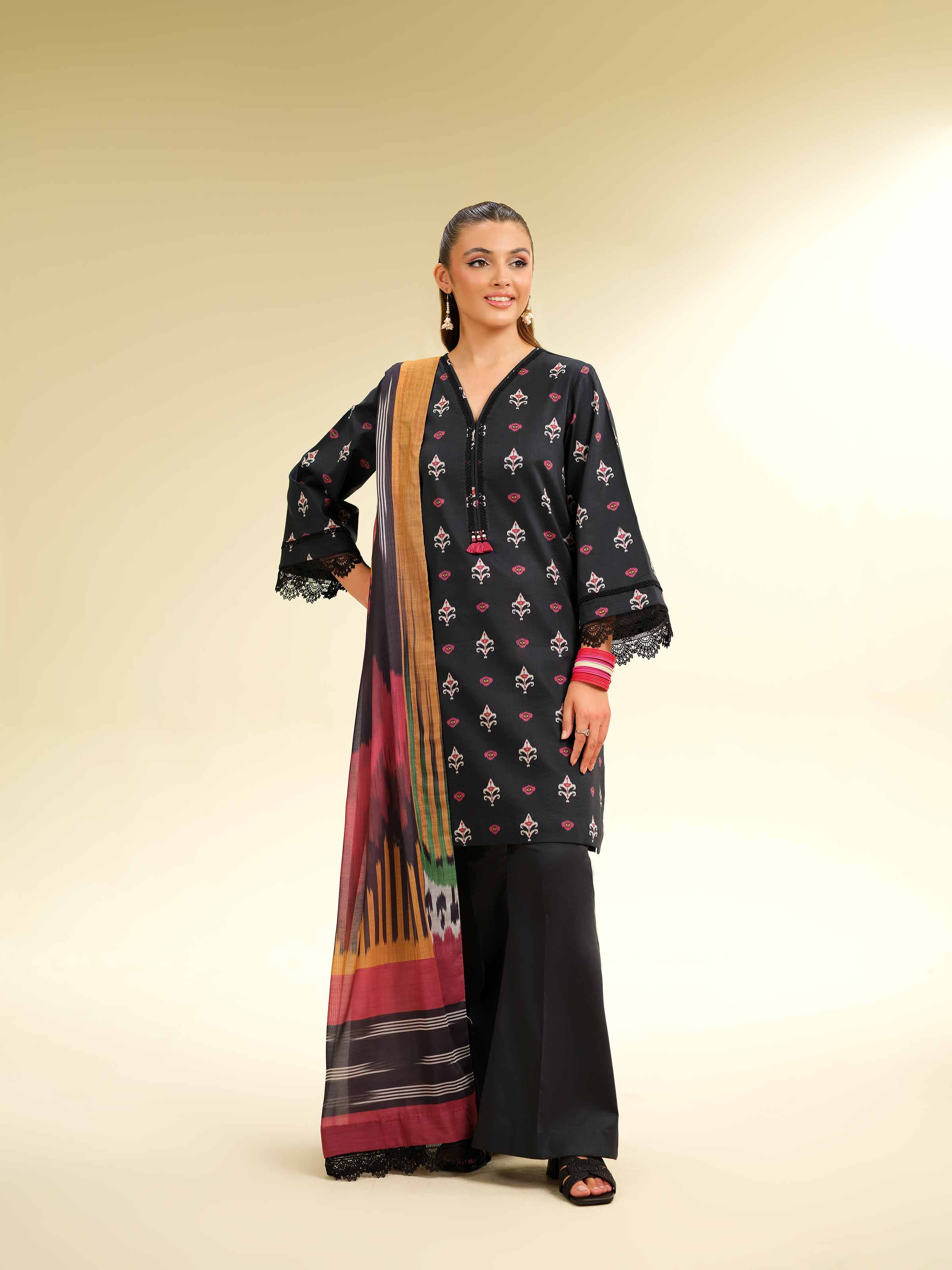 3 Piece - Printed Suit - 42501464 for Women - Unstitched Collection | Nishat | Shop Online