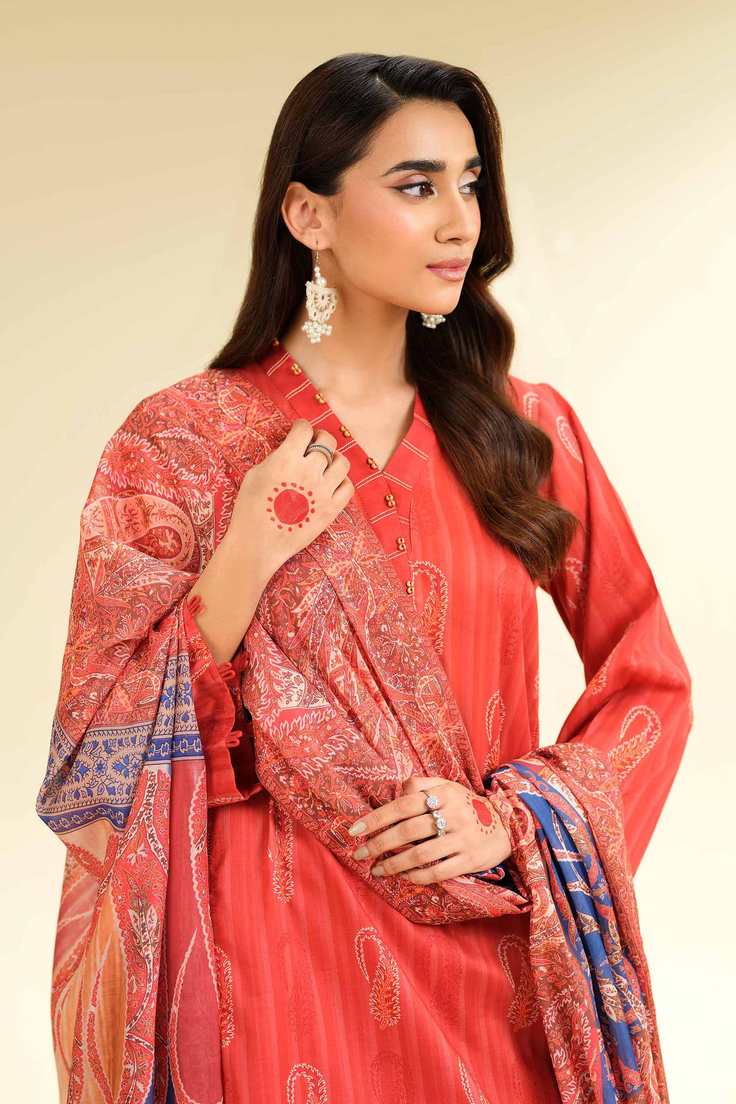 3 Piece - Printed Suit - 42501468 for Women - Unstitched Collection | Nishat | Shop Online