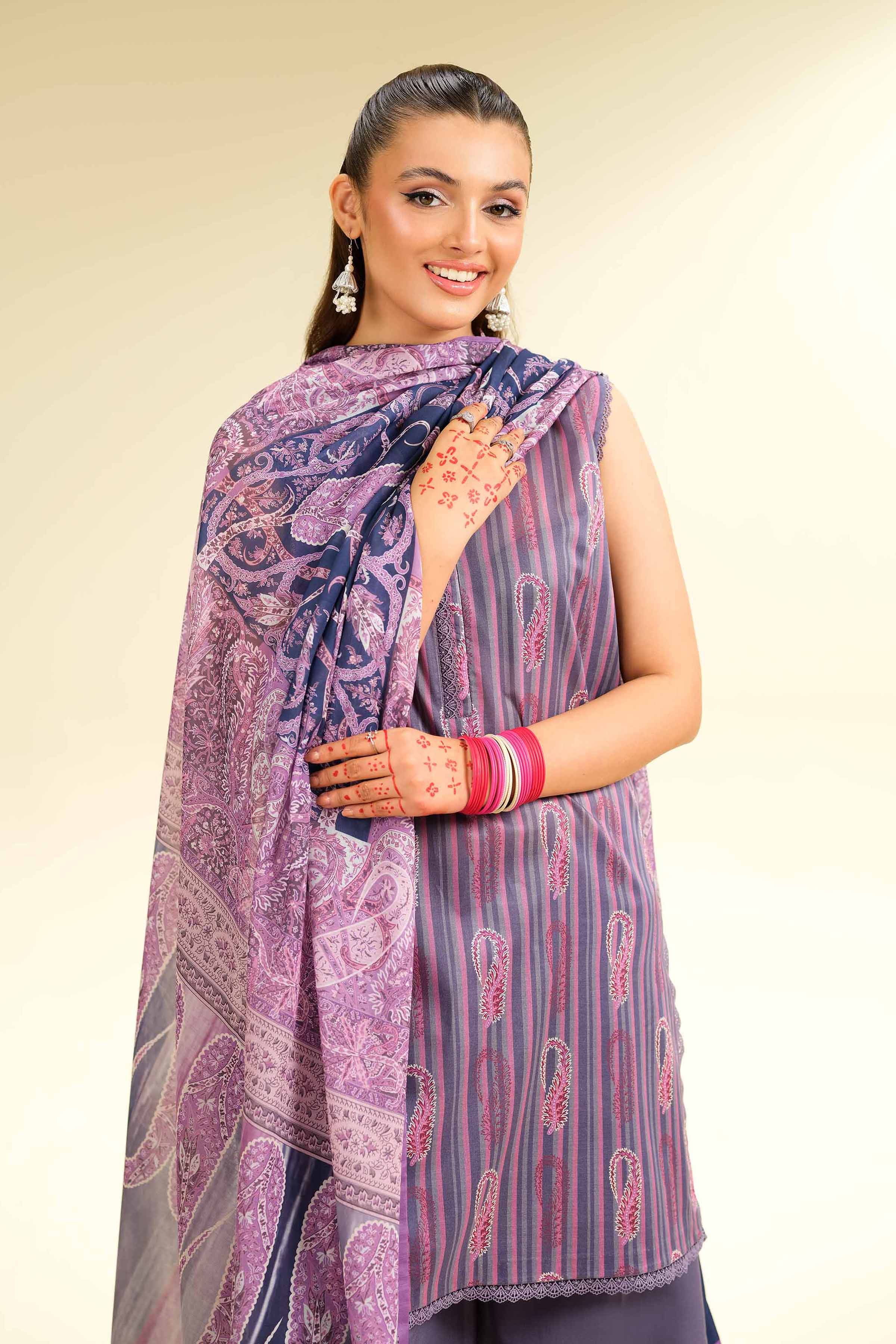 3 Piece - Printed Suit - 42501469 for Women - Unstitched Collection | Nishat | Shop Online