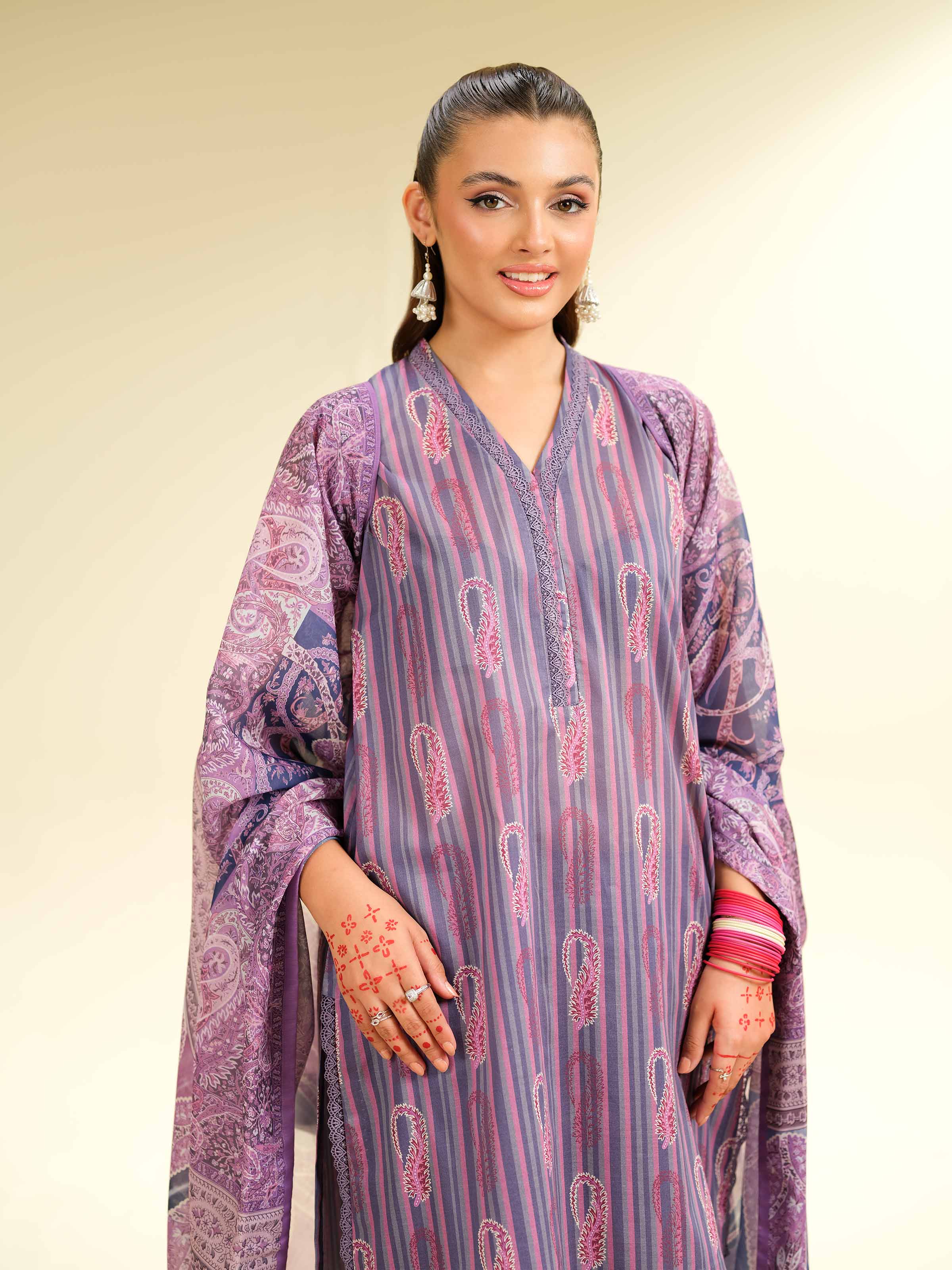 3 Piece - Printed Suit - 42501469 for Women - Unstitched Collection | Nishat | Shop Online