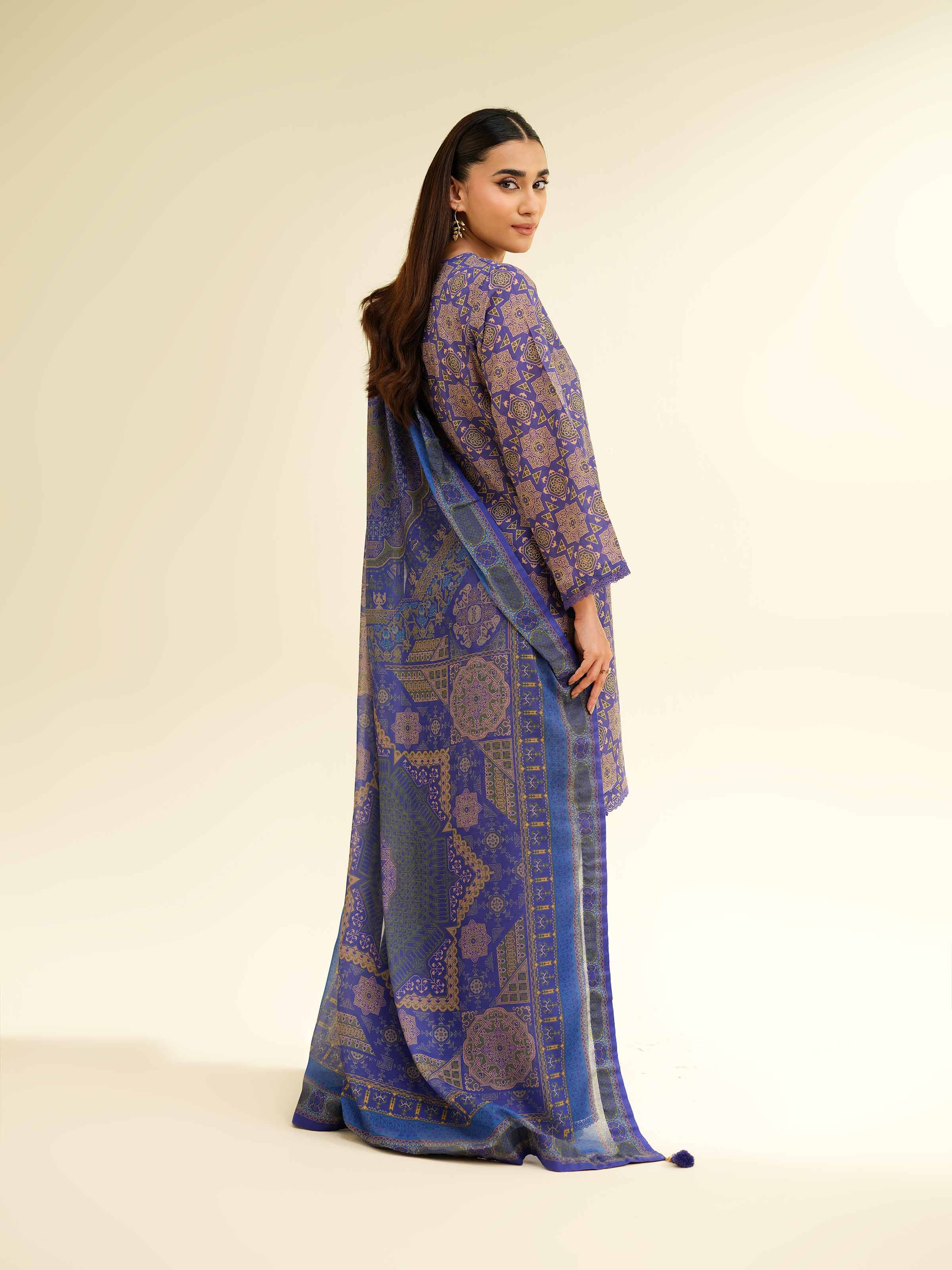 3 Piece - Printed Suit - 42501471 for Women - Unstitched Collection | Nishat | Shop Online