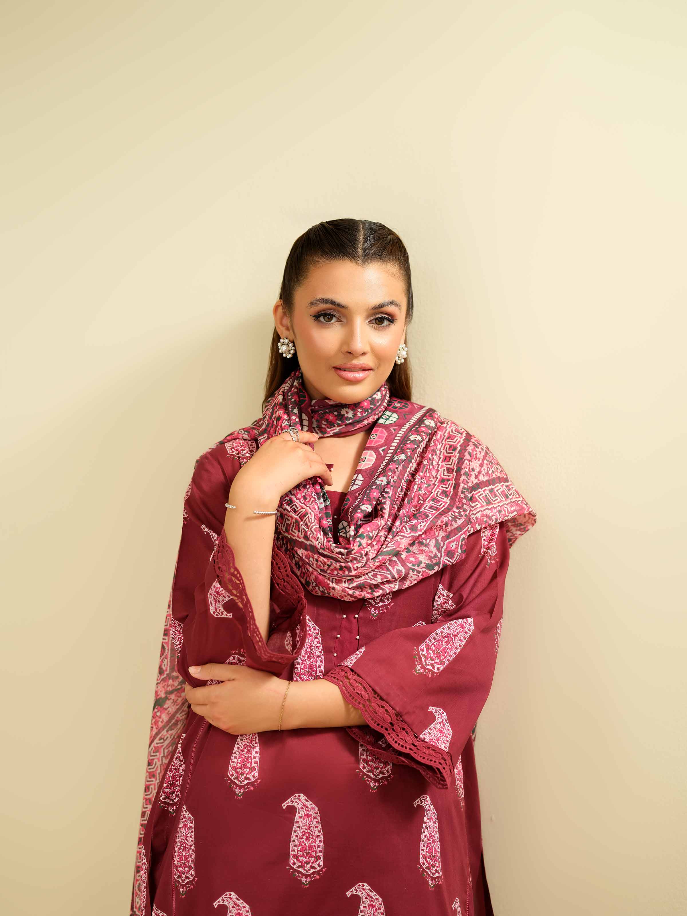 3 Piece - Printed Suit - 42501472 for Women - Unstitched Collection | Nishat | Shop Online