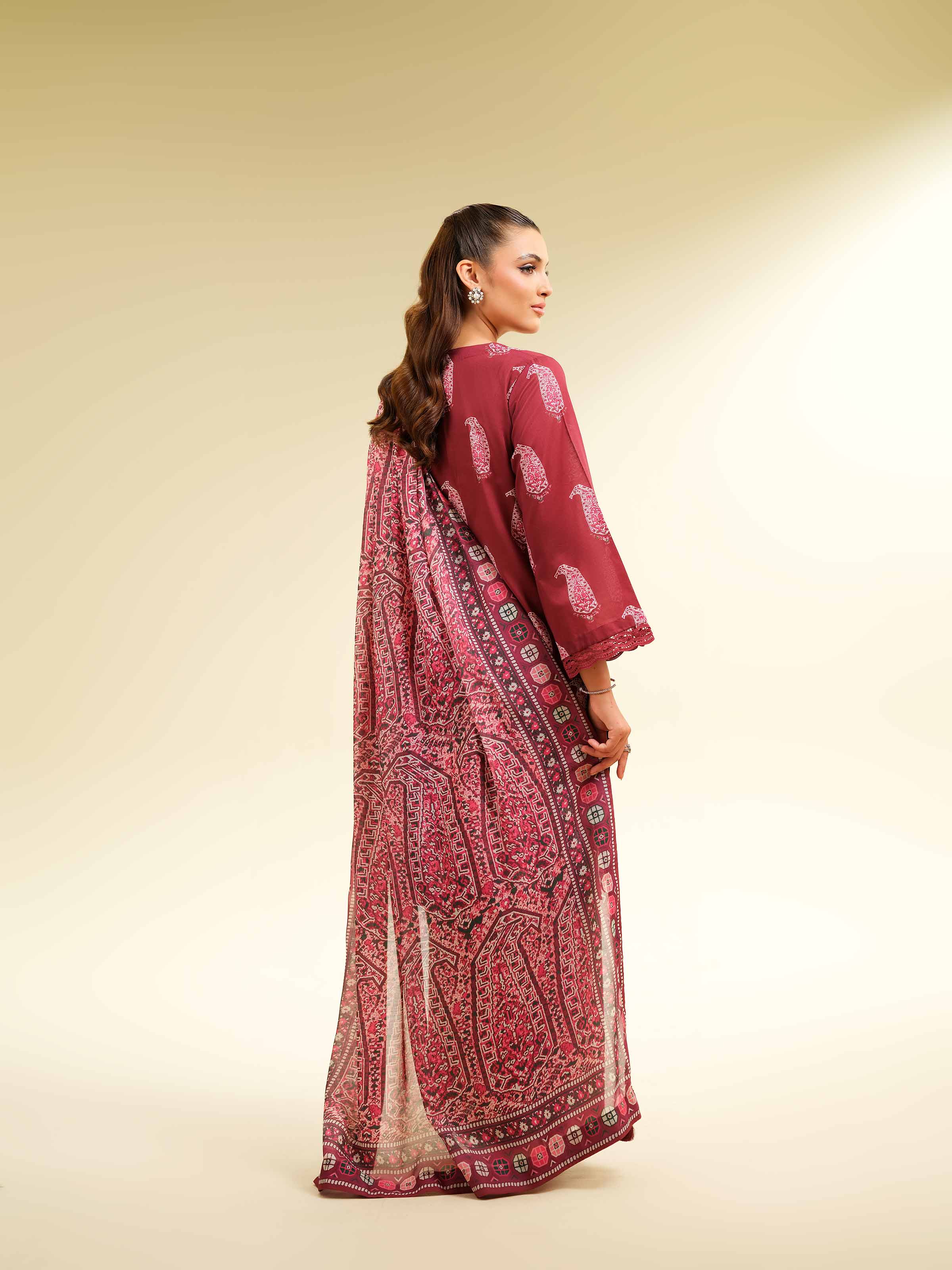 3 Piece - Printed Suit - 42501472 for Women - Unstitched Collection | Nishat | Shop Online