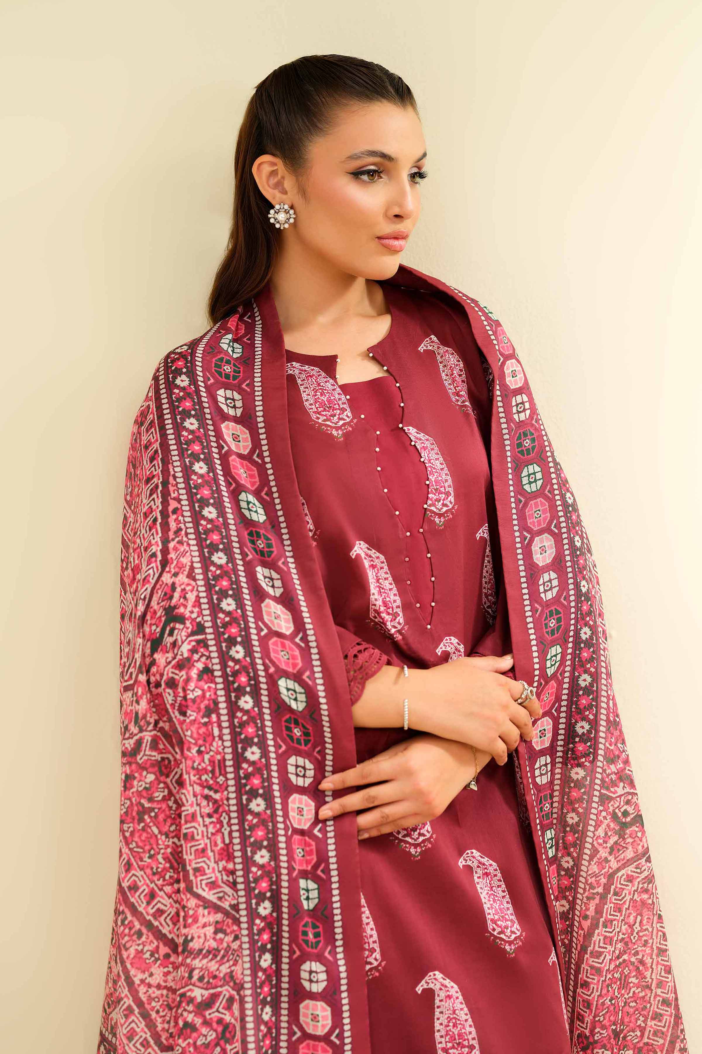 3 Piece - Printed Suit - 42501472 for Women - Unstitched Collection | Nishat | Shop Online