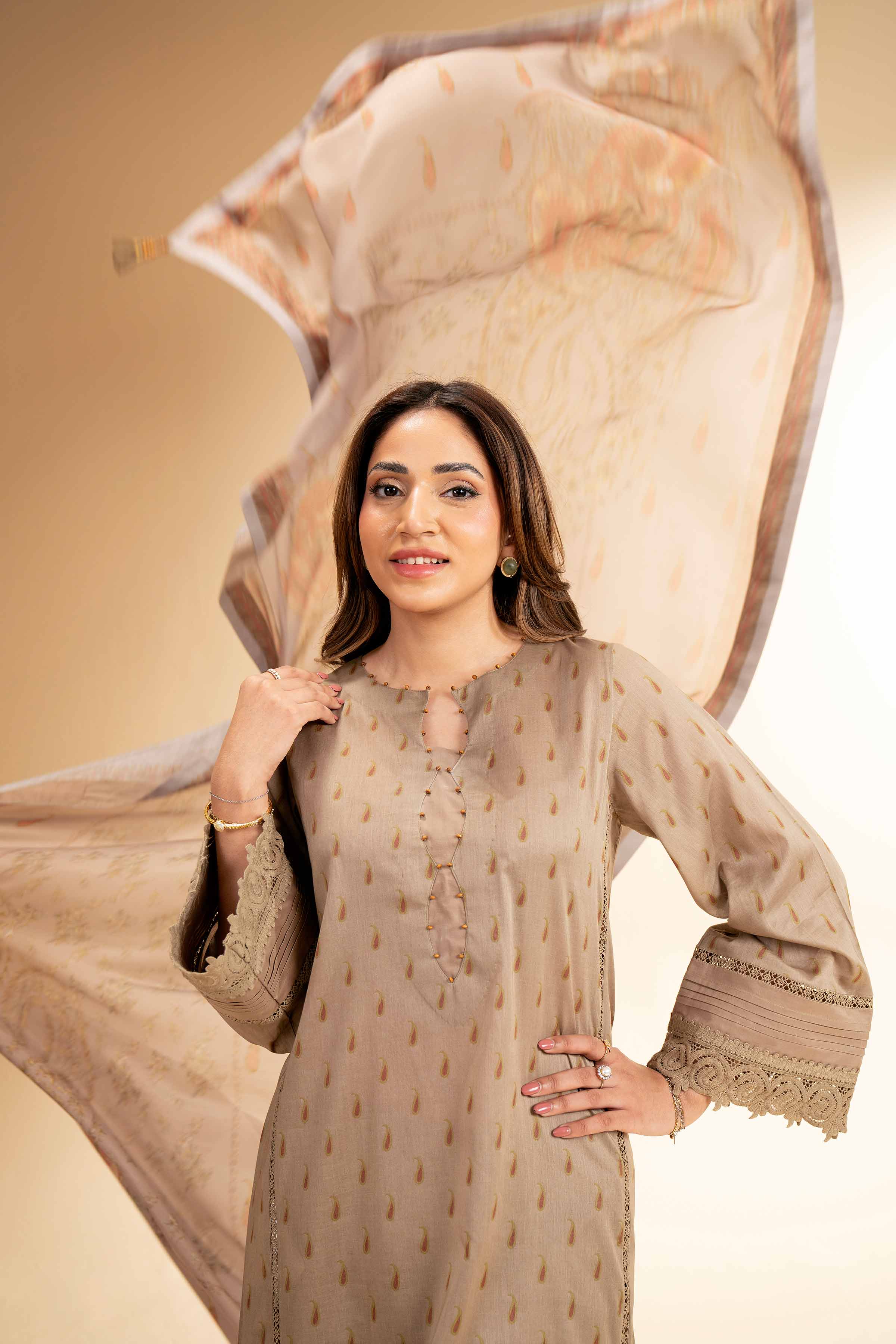 3 Piece - Printed Suit - 42501475 for Women - Unstitched Collection | Nishat | Shop Online