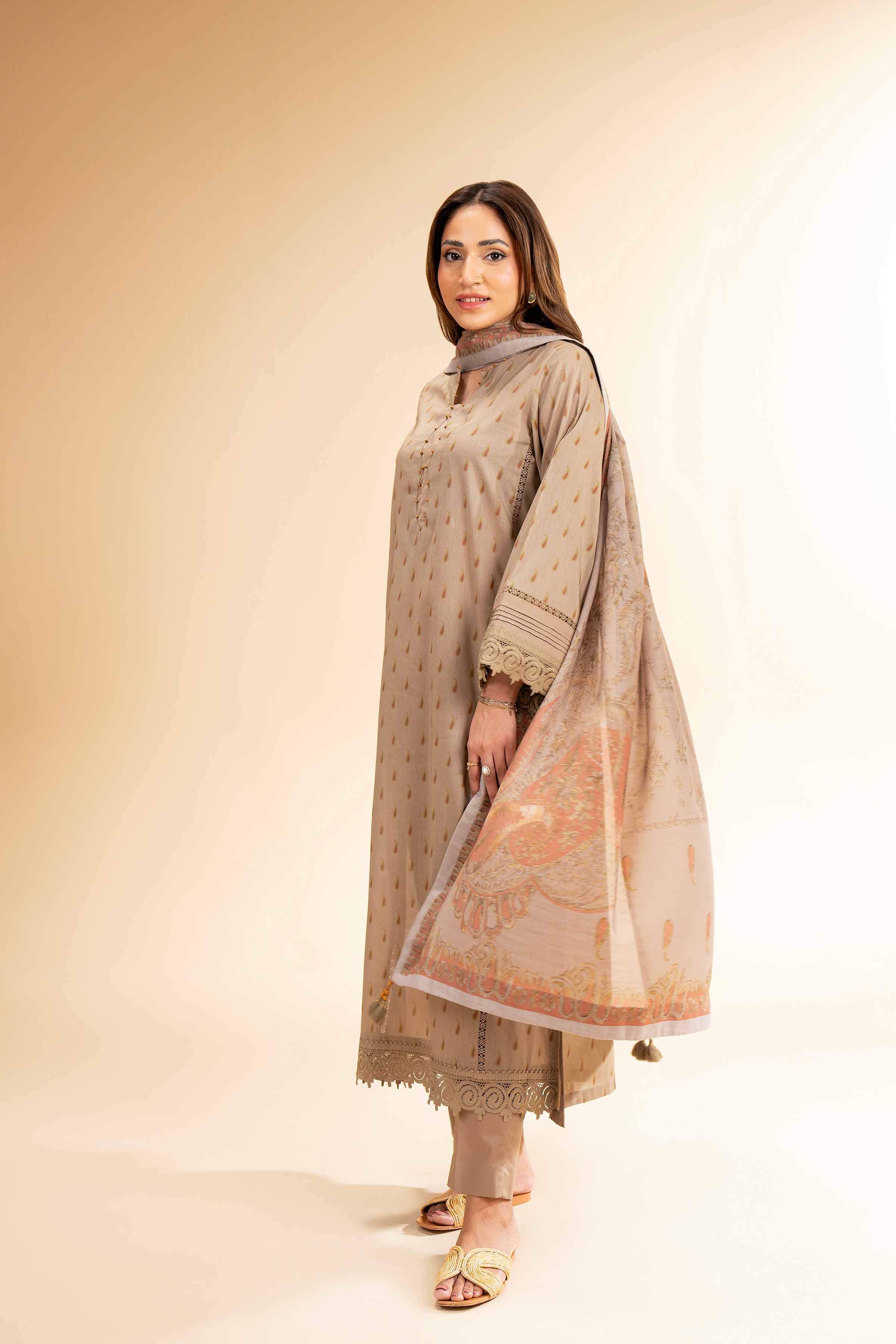 3 Piece - Printed Suit - 42501475 for Women - Unstitched Collection | Nishat | Shop Online