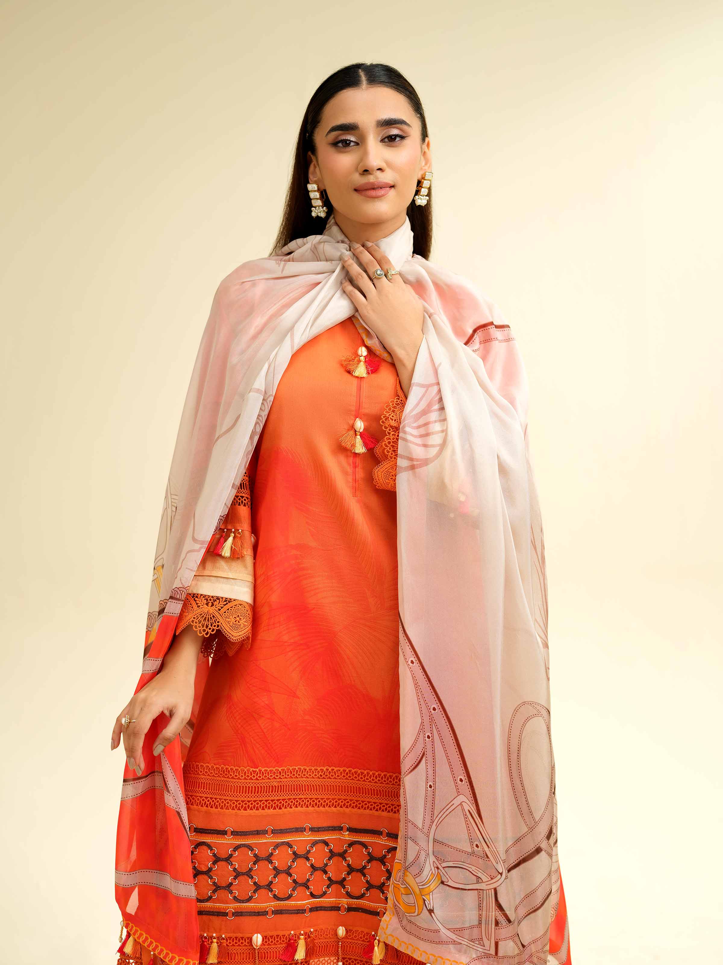 3 Piece - Digital Printed Embroidered Suit - 42501477 for Women - Unstitched Collection | Nishat | Shop Online