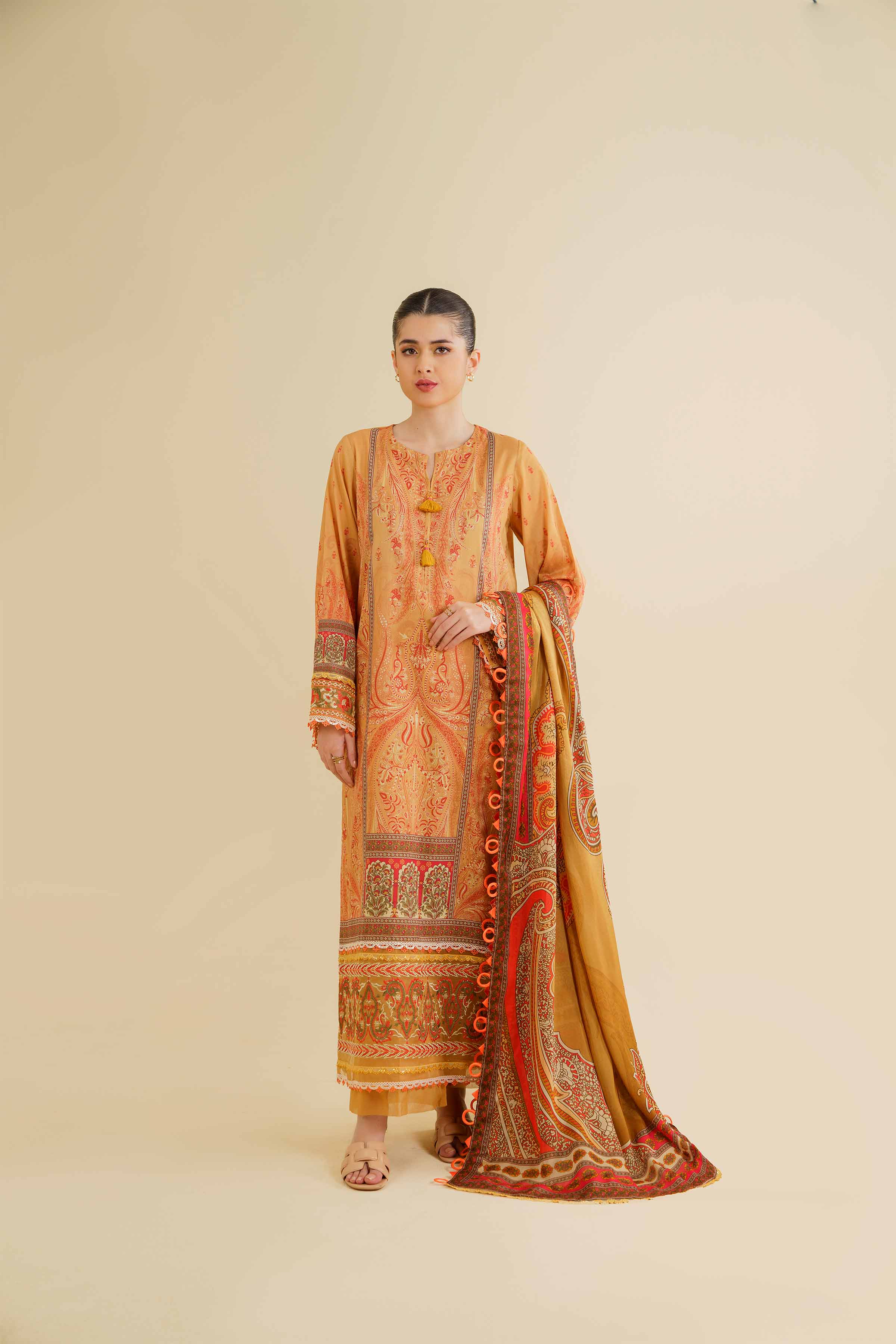 3 Piece - Digital Printed Embroidered Suit - 42501481 for Women - Unstitched Collection | Nishat | Shop Online