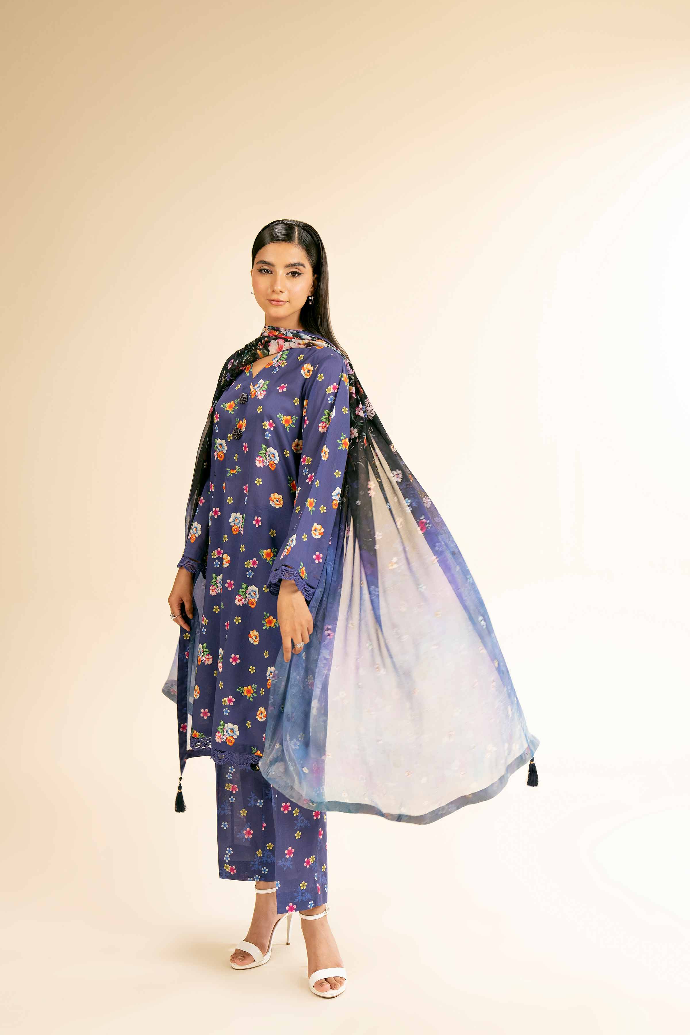 3 Piece - Printed Suit - 42501486 for Women - Unstitched Collection | Nishat | Shop Online