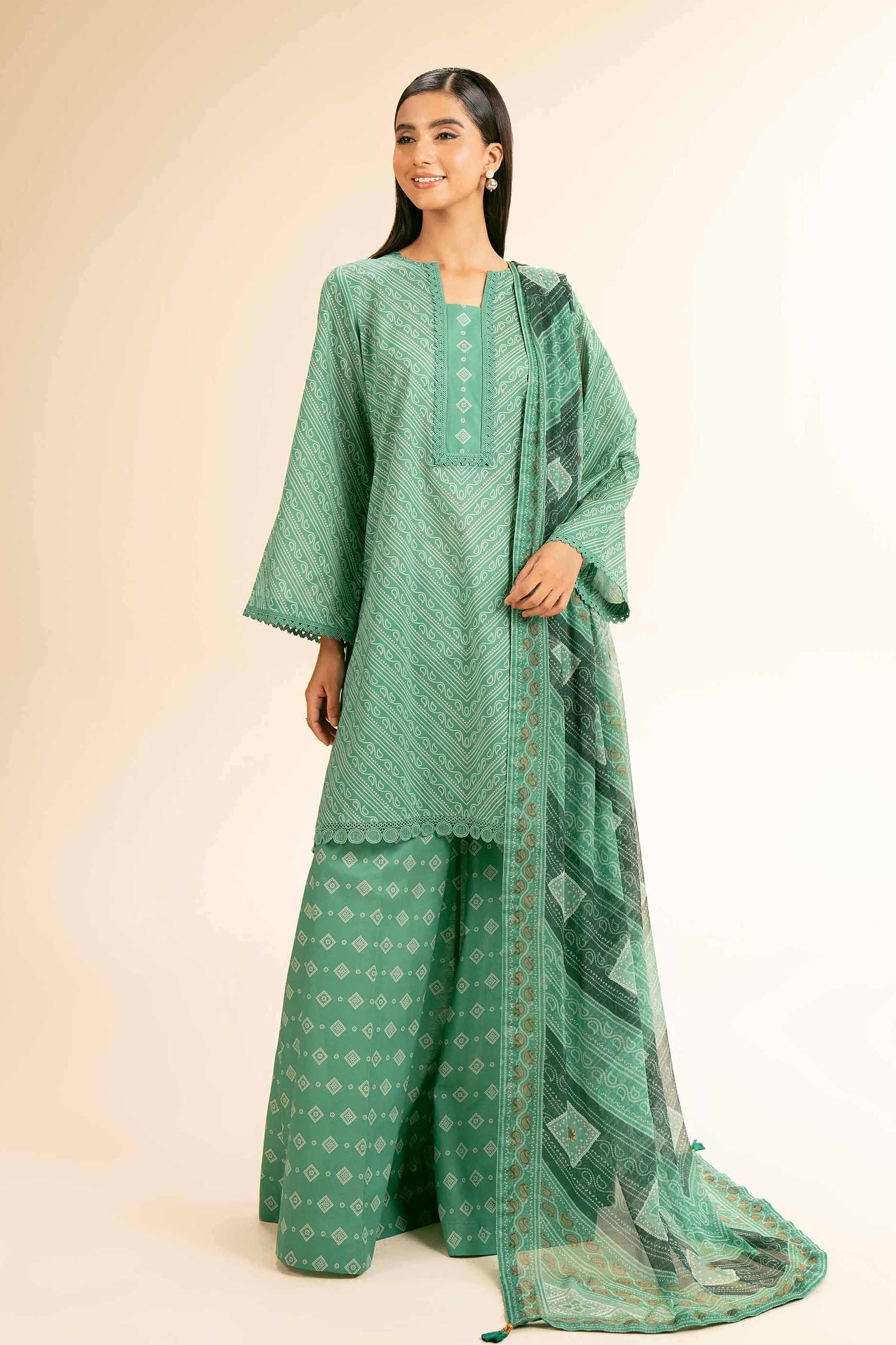 3 Piece - Printed Suit - 42501487 for Women - Unstitched Collection | Nishat | Shop Online