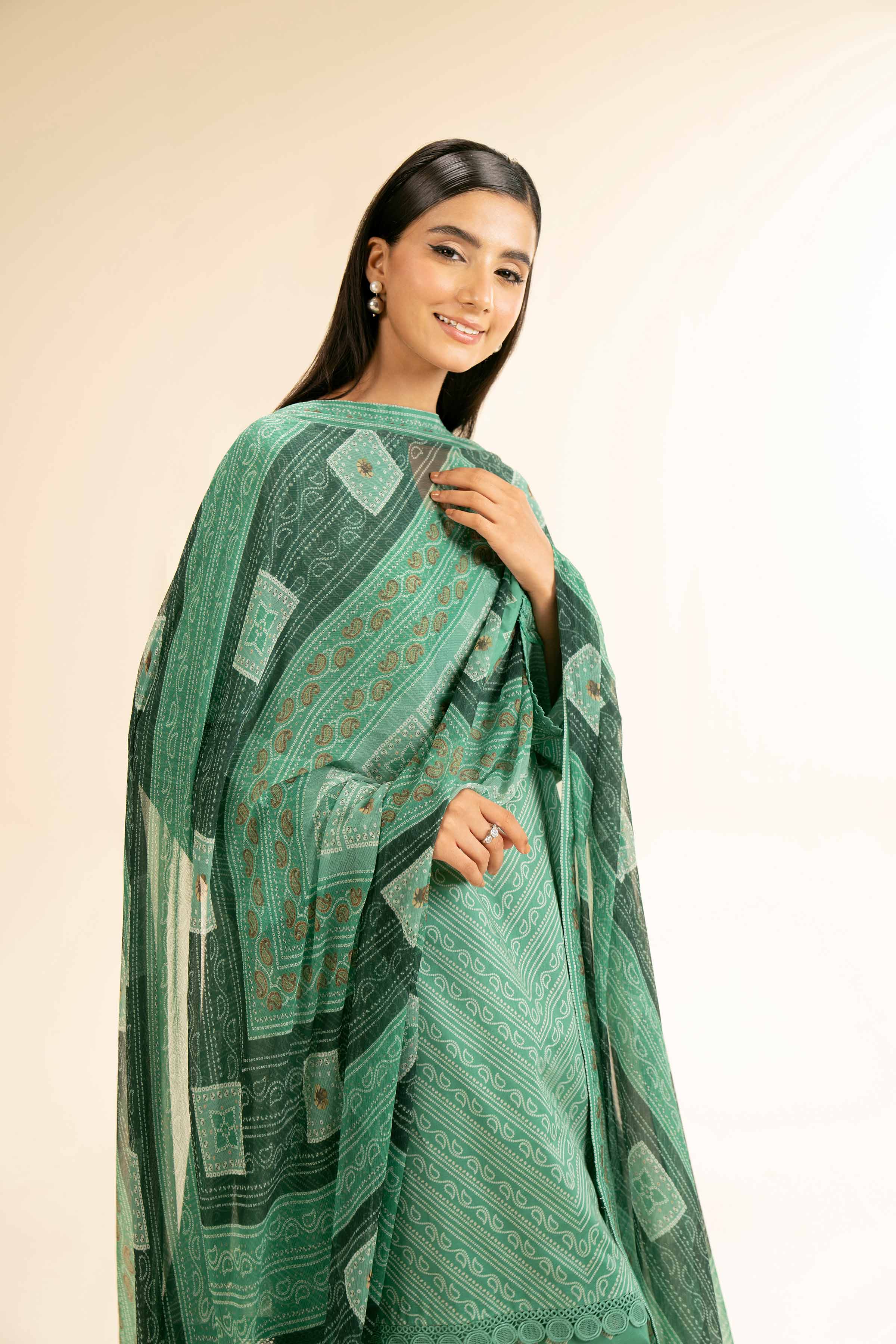 3 Piece - Printed Suit - 42501487 for Women - Unstitched Collection | Nishat | Shop Online