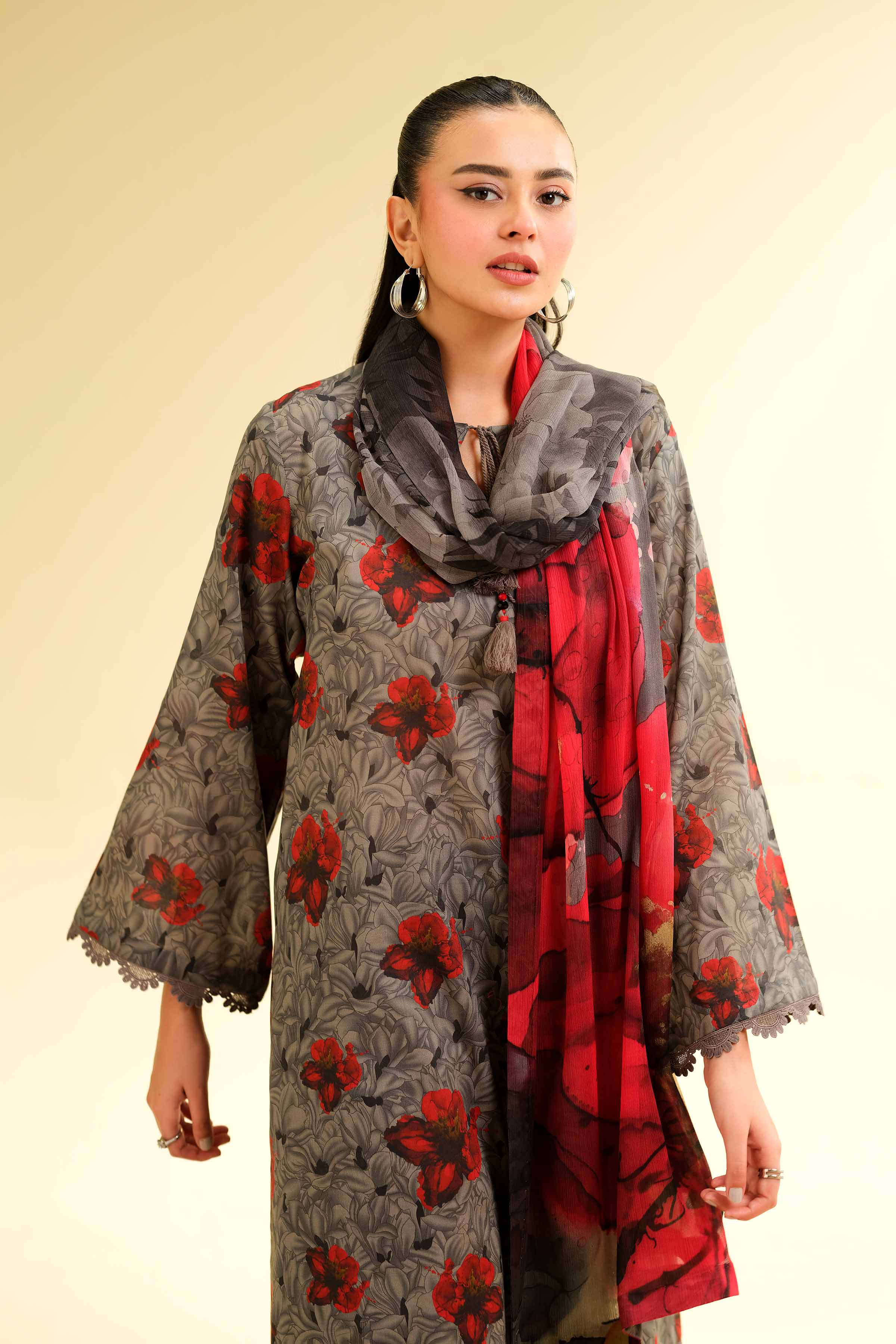 3 Piece - Printed Suit - 42501488 for Women - Unstitched Collection | Nishat | Shop Online