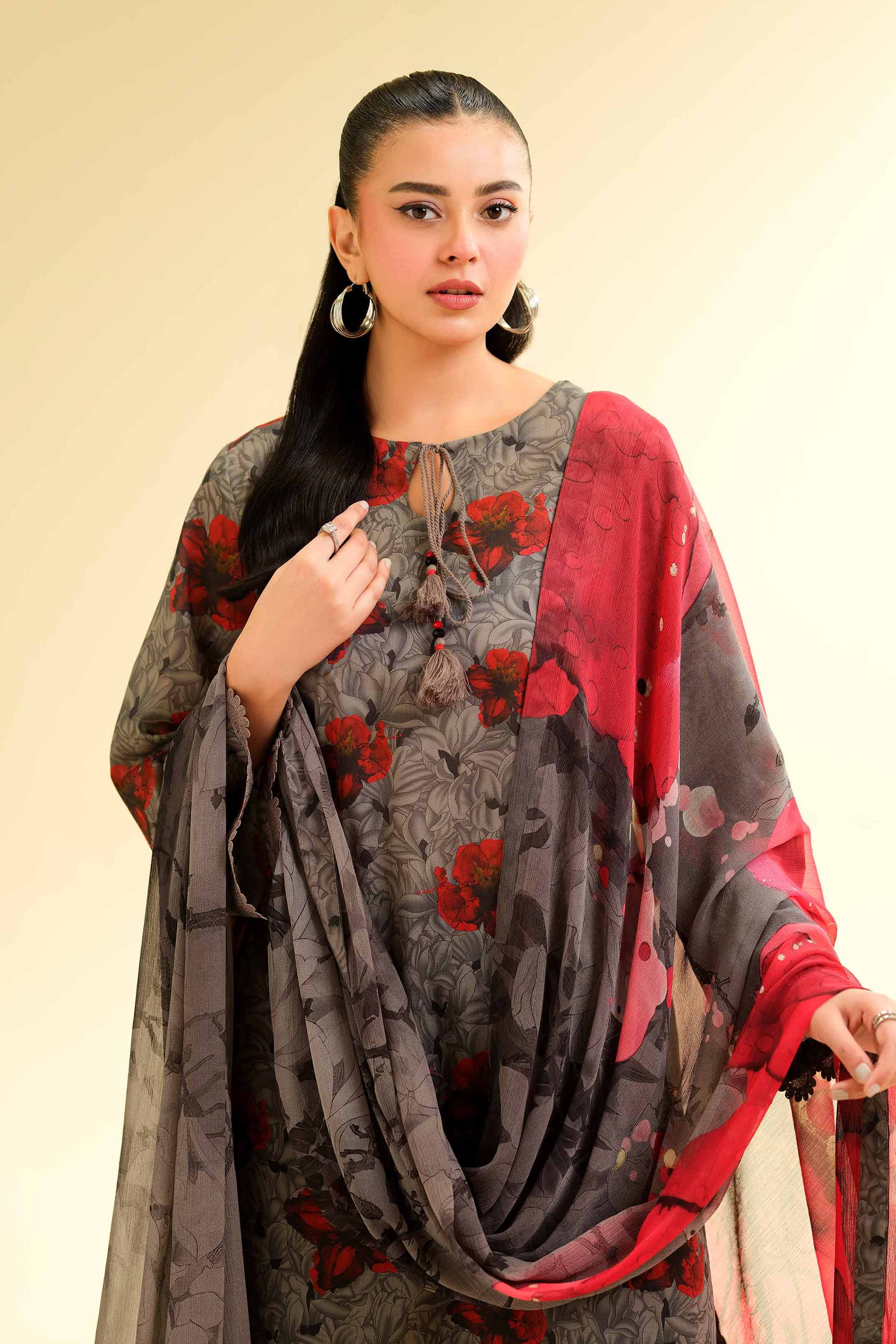 3 Piece - Printed Suit - 42501488 for Women - Unstitched Collection | Nishat | Shop Online