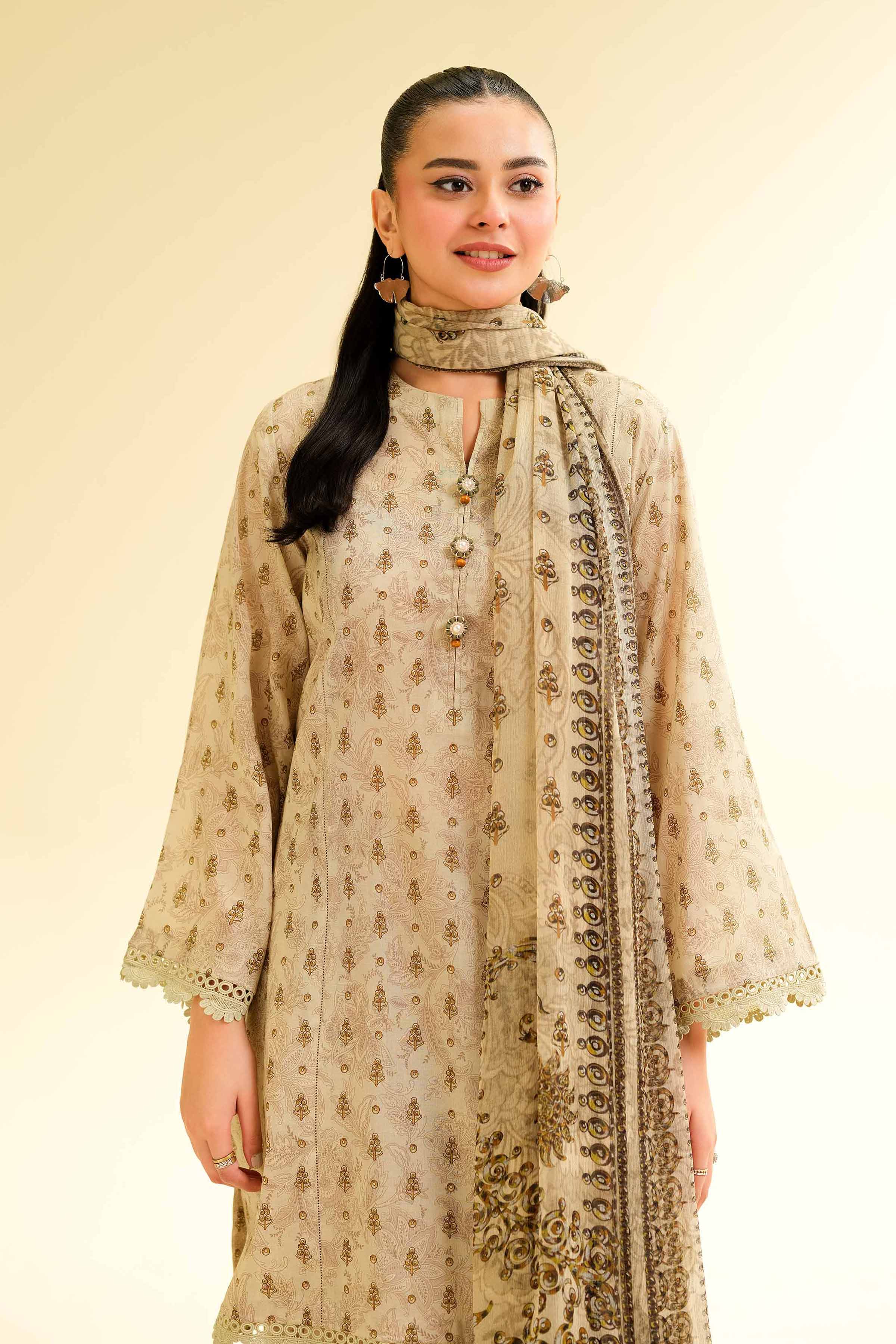 3 Piece - Printed Suit - 42501489 for Women - Unstitched Collection | Nishat | Shop Online