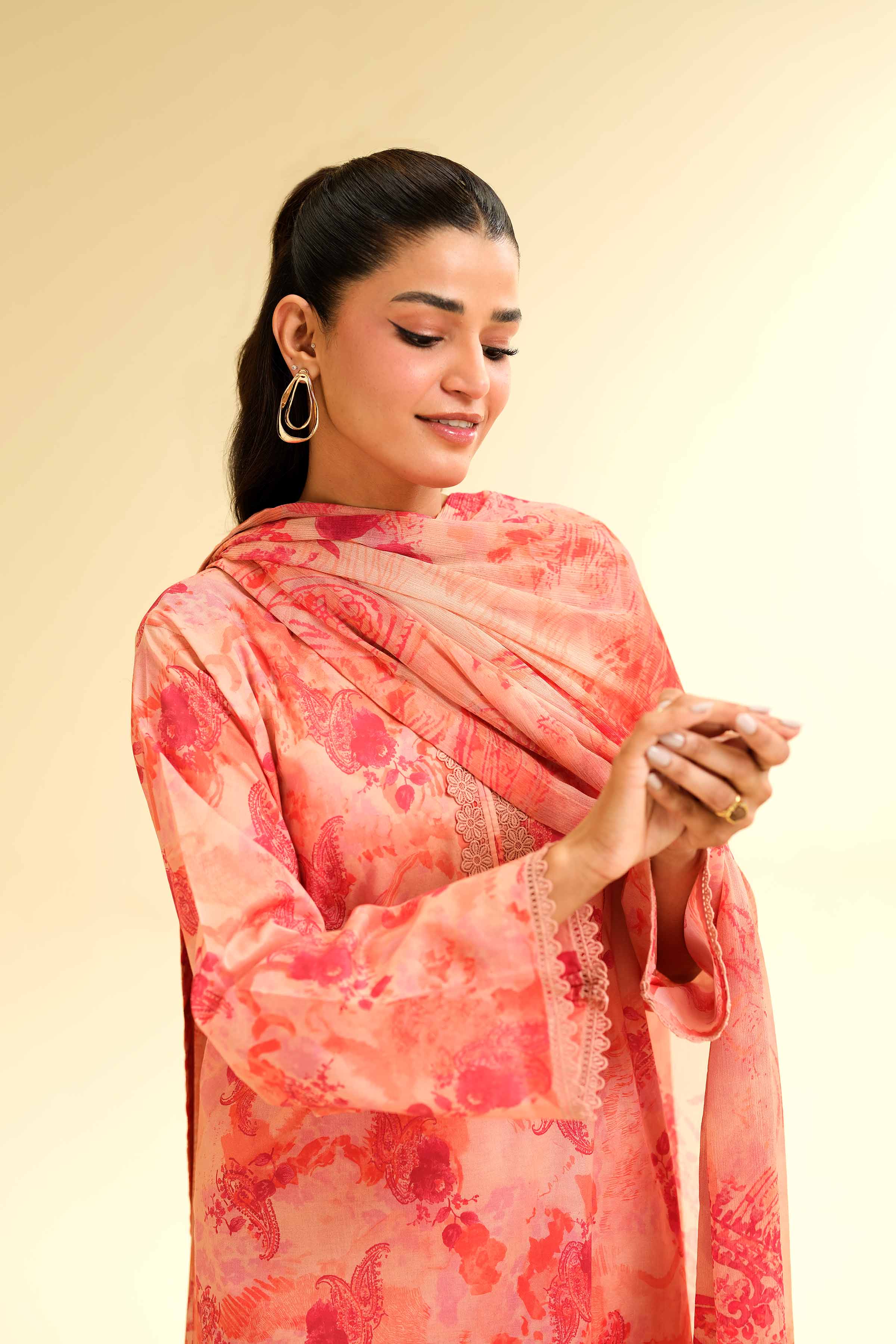 3 Piece - Printed Suit - 42501490 for Women - Unstitched Collection | Nishat | Shop Online