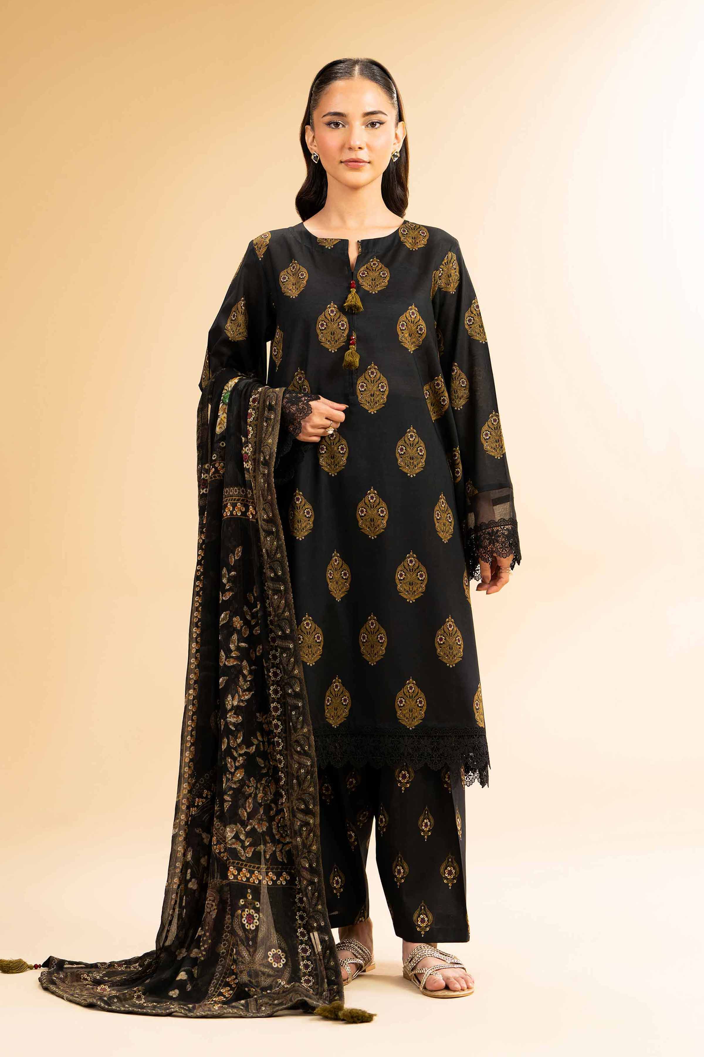 3 Piece - Printed Suit - 42501491 for Women - Unstitched Collection | Nishat | Shop Online