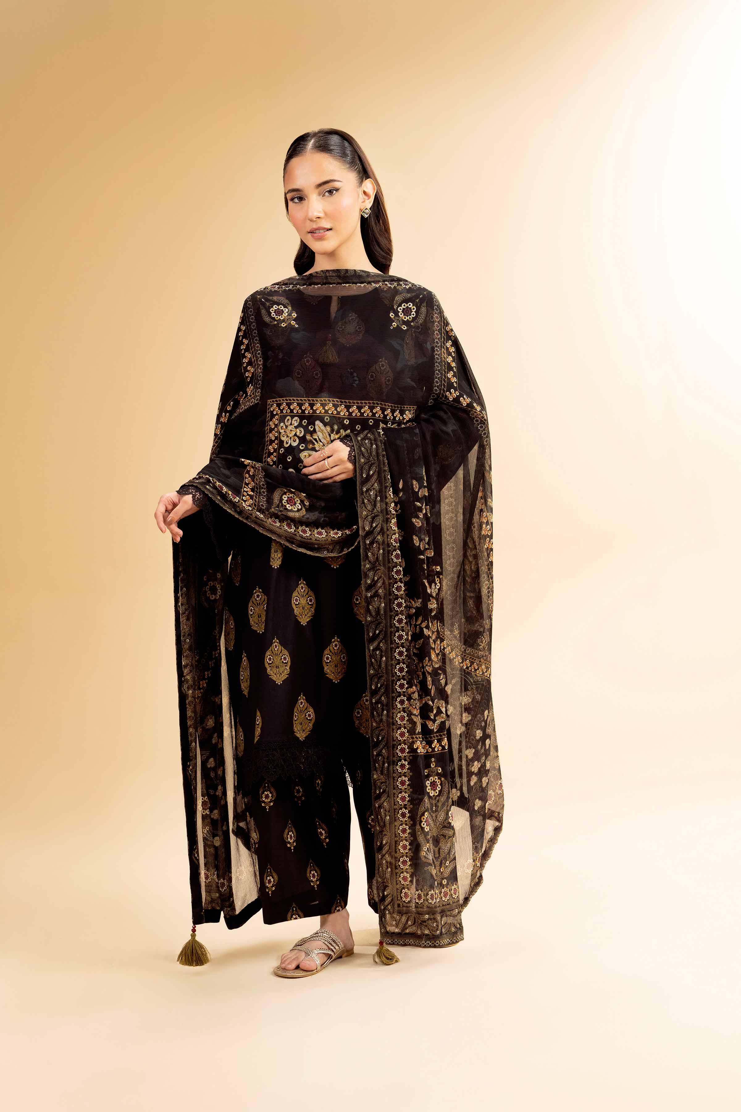 3 Piece - Printed Suit - 42501491 for Women - Unstitched Collection | Nishat | Shop Online